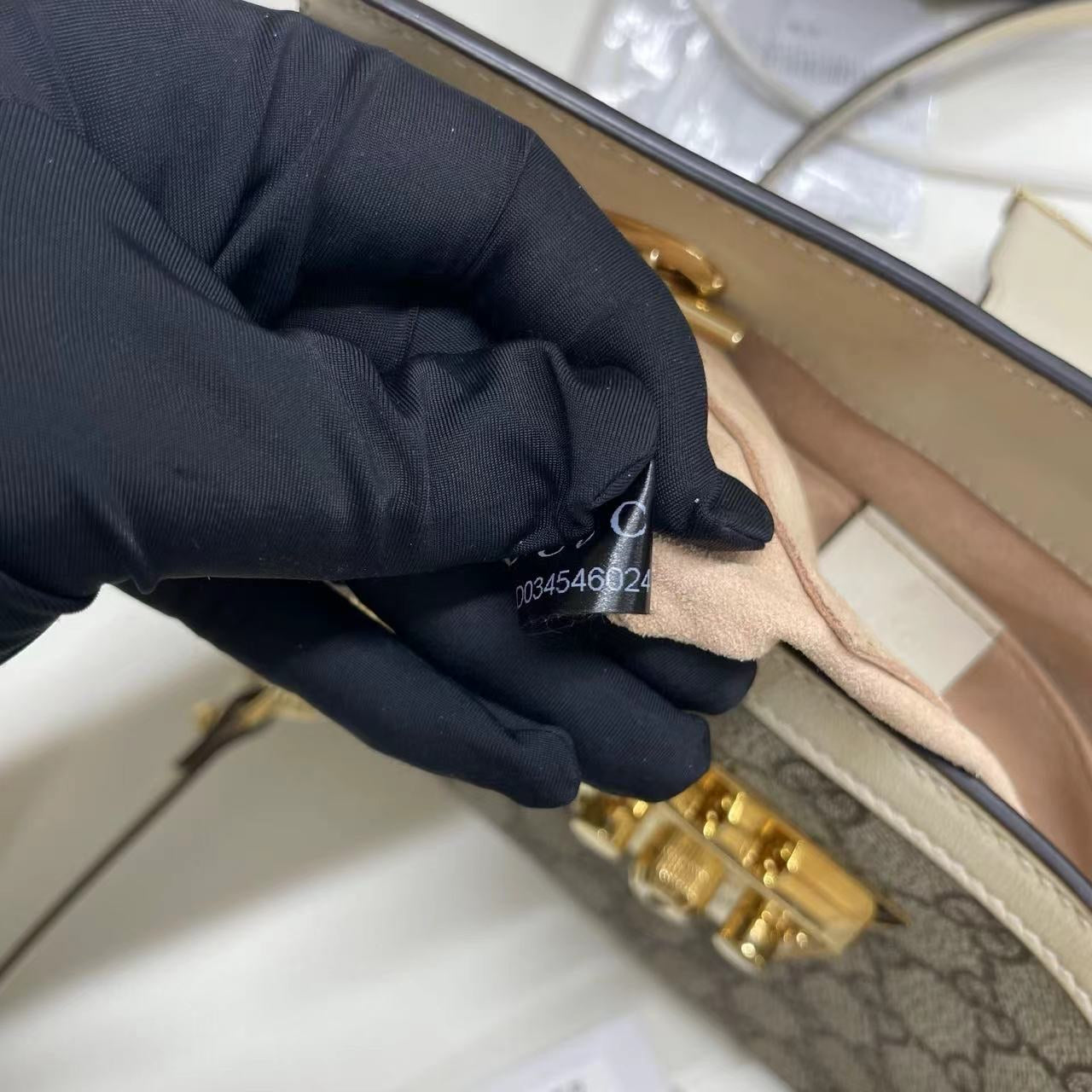 Gucci - Padlock Shoulder Bag 498156 KHNKG 9761 - GG Supreme canvas with leather trim - Beige - (Medium)