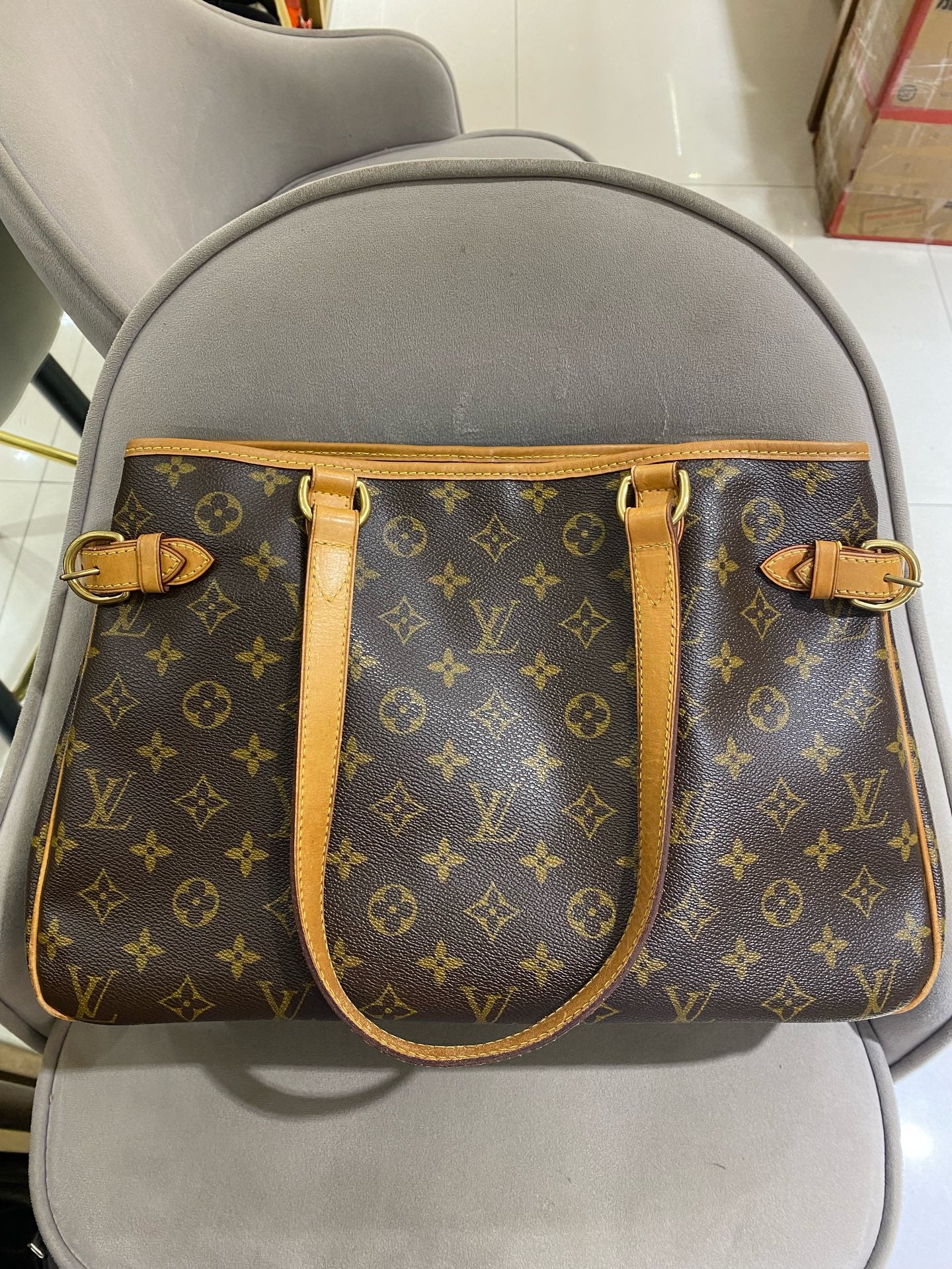 Louis Vuitton - Batignolles Horizontal - Monogram canvas with Vachetta leather trim - Brown - (medium)