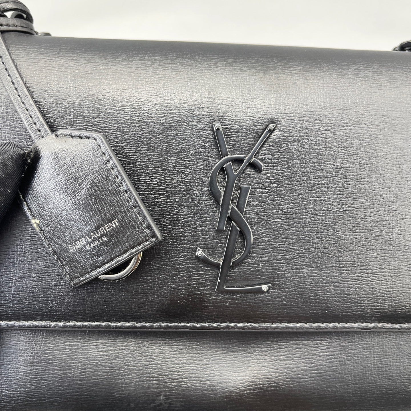 Saint Laurent - Sunset Medium - Smooth leather - Black - (medium)