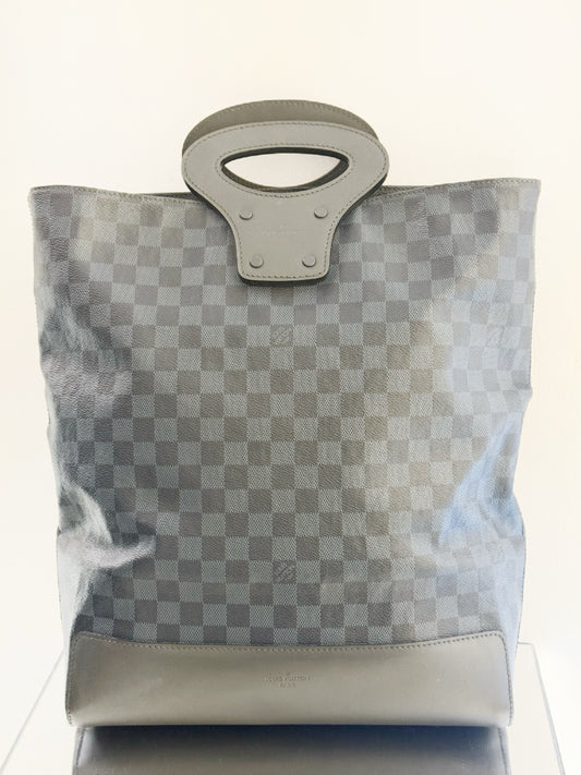 Louis Vuitton - Damier Graphite Music Score Tote - Damier Graphite coated canvas with smooth leather trim - Grey - (Large)