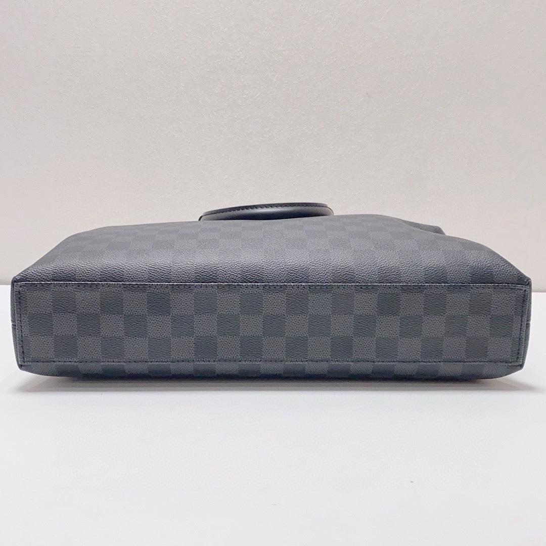 Louis Vuitton - Briefcase - Damier Graphite coated canvas with leather trim - Black - (large)