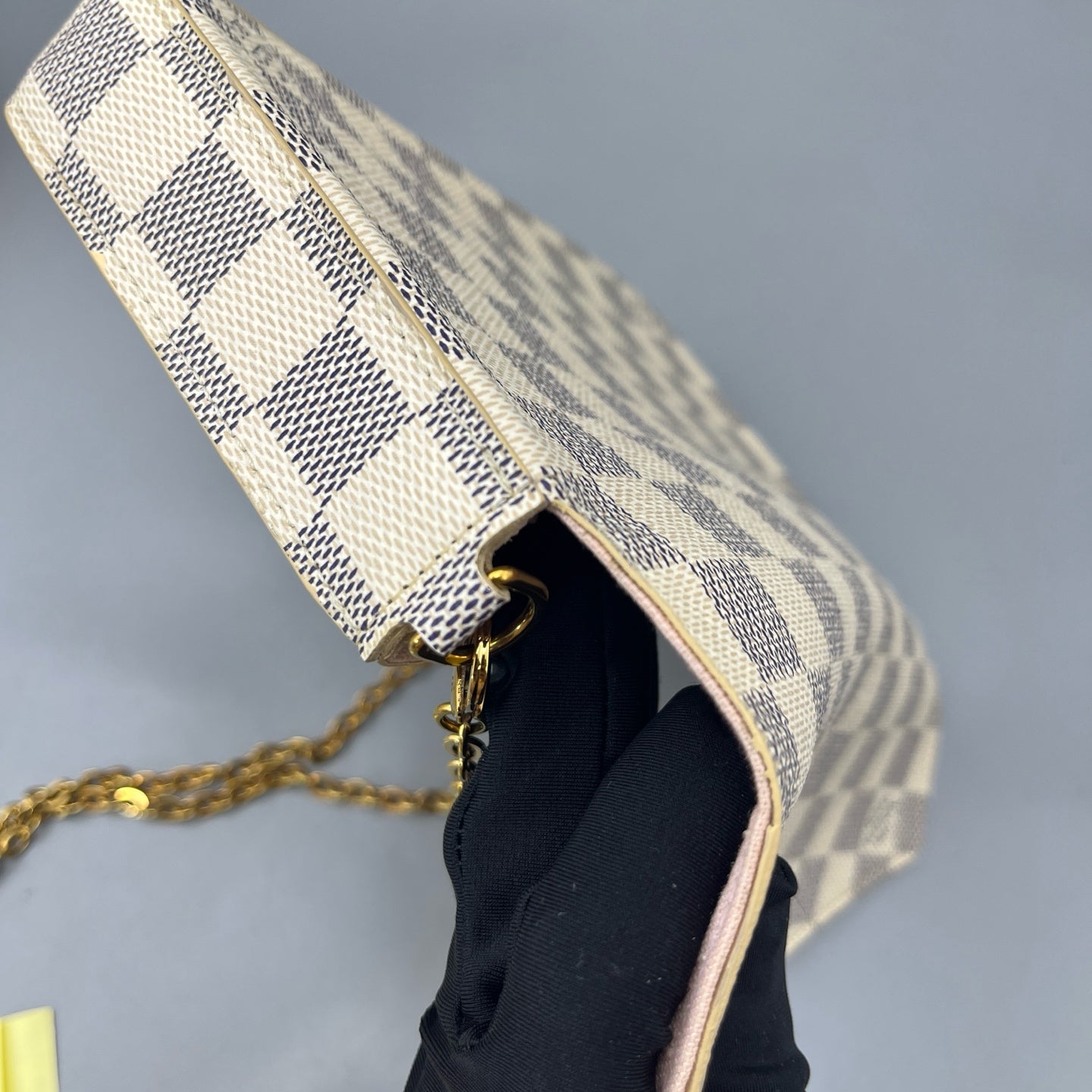 Louis Vuitton - Felicie Pochette - Damier Azur coated canvas with leather trim - White - (Mini)
