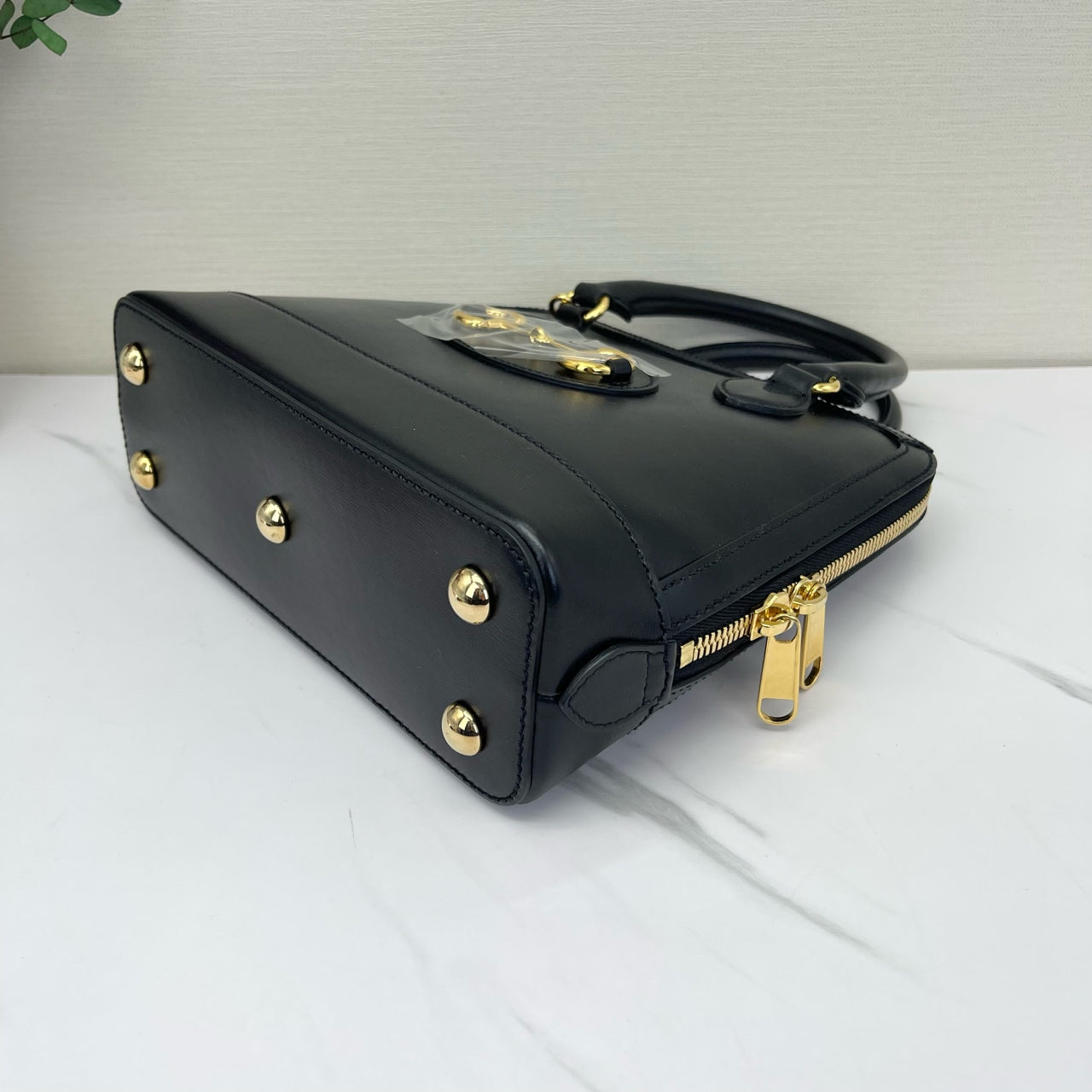 Gucci - 1955 Horsebit Top Handle Bag - Leather - Black - (Small)