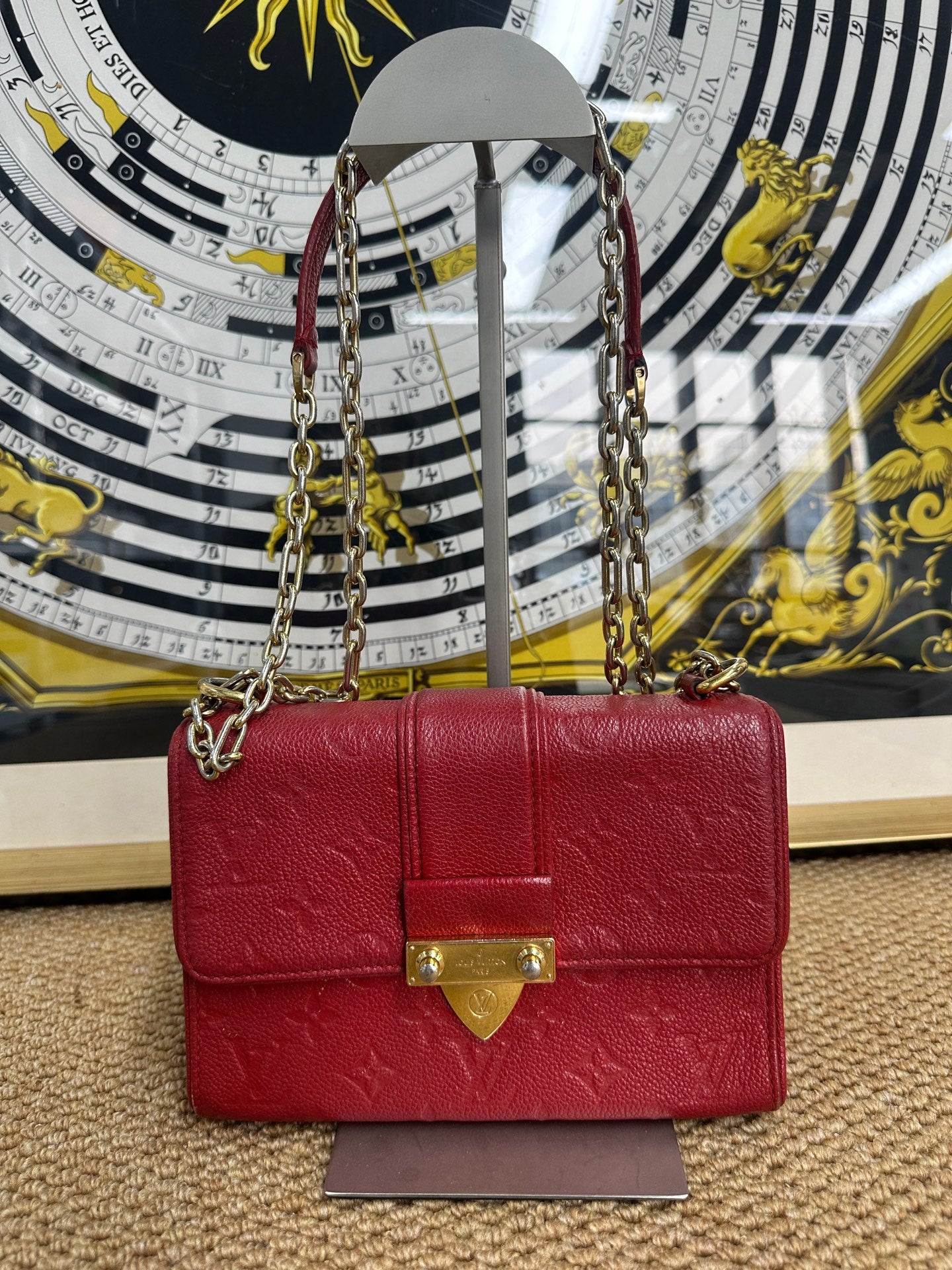 Louis Vuitton - Saint Sulpice - Embossed Monogram Leather - Red - (small)