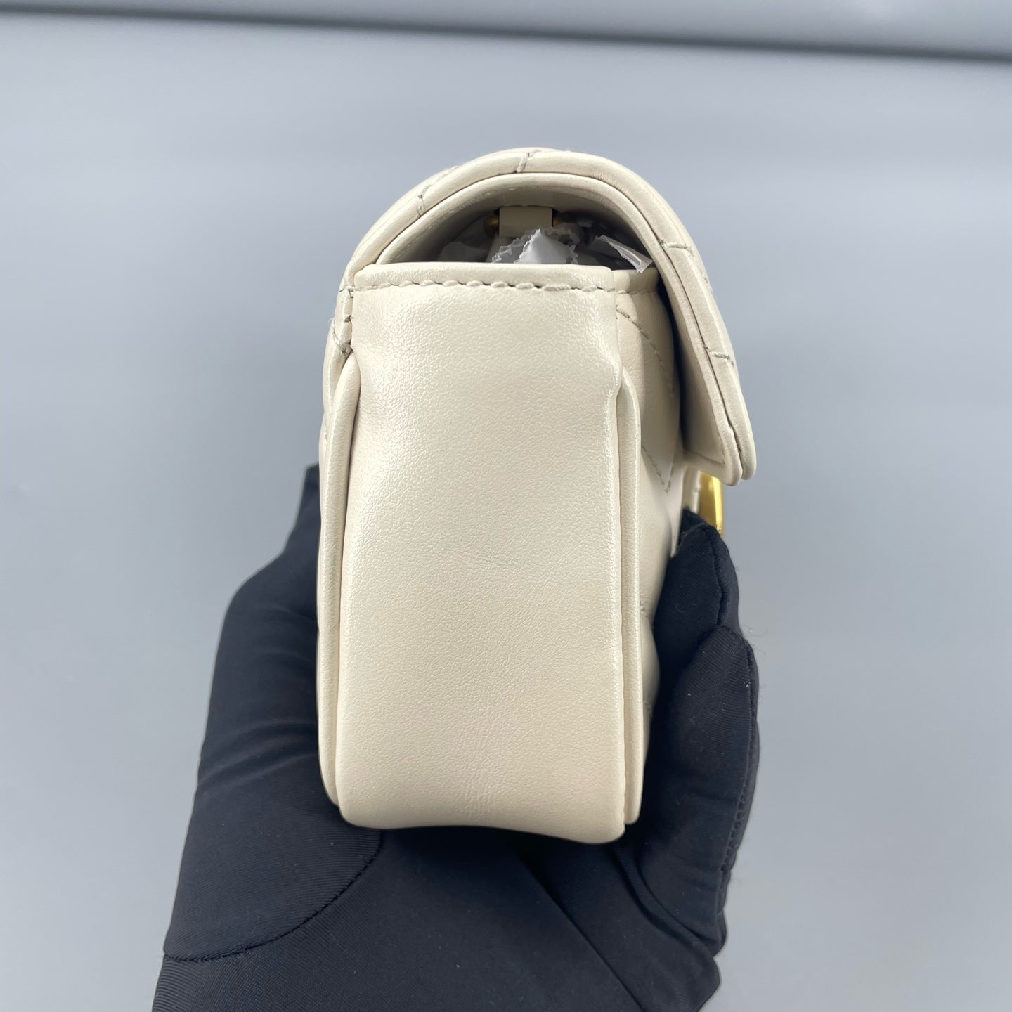 Gucci - Marmont Super Mini Bag - Matelassé leather - White - (mini)