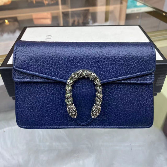 Gucci - Dionysus Mini - Grained leather - Blue - (mini)