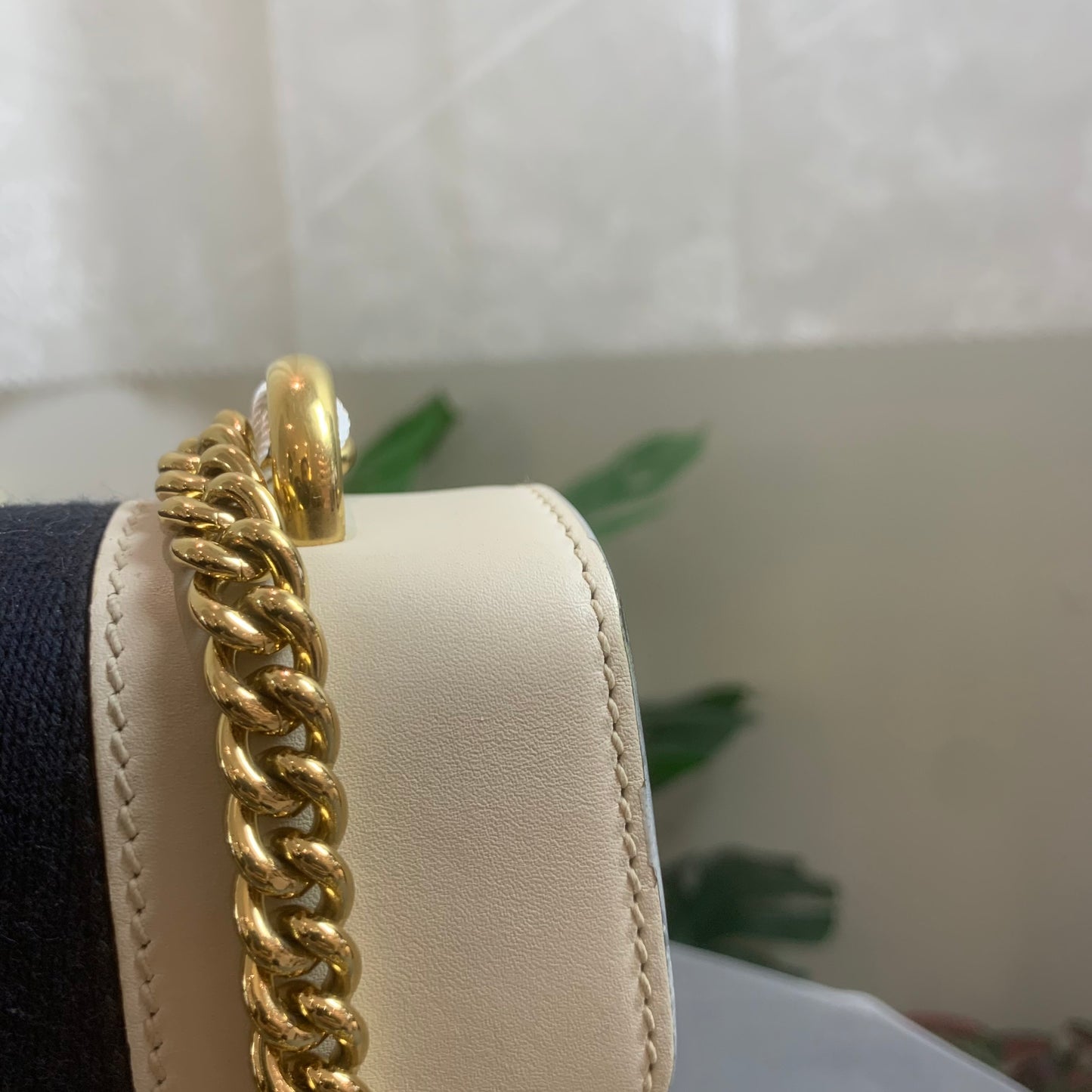 Gucci - Sylvie Small - Leather - Beige - (small)