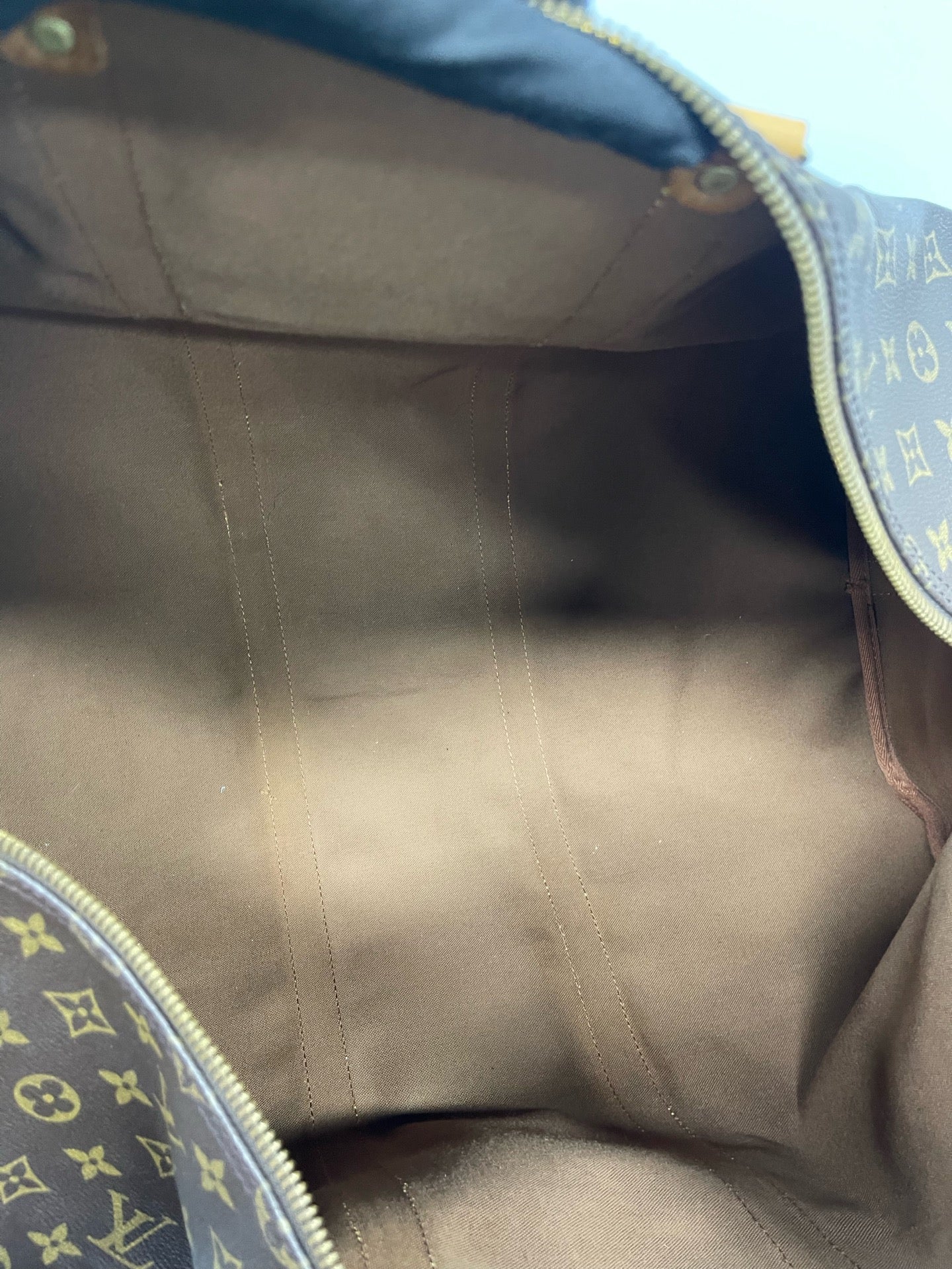 Louis Vuitton - Keepall 55 Bandouliere - Monogram Canvas with Vachetta Leather trim - Brown - (Large)