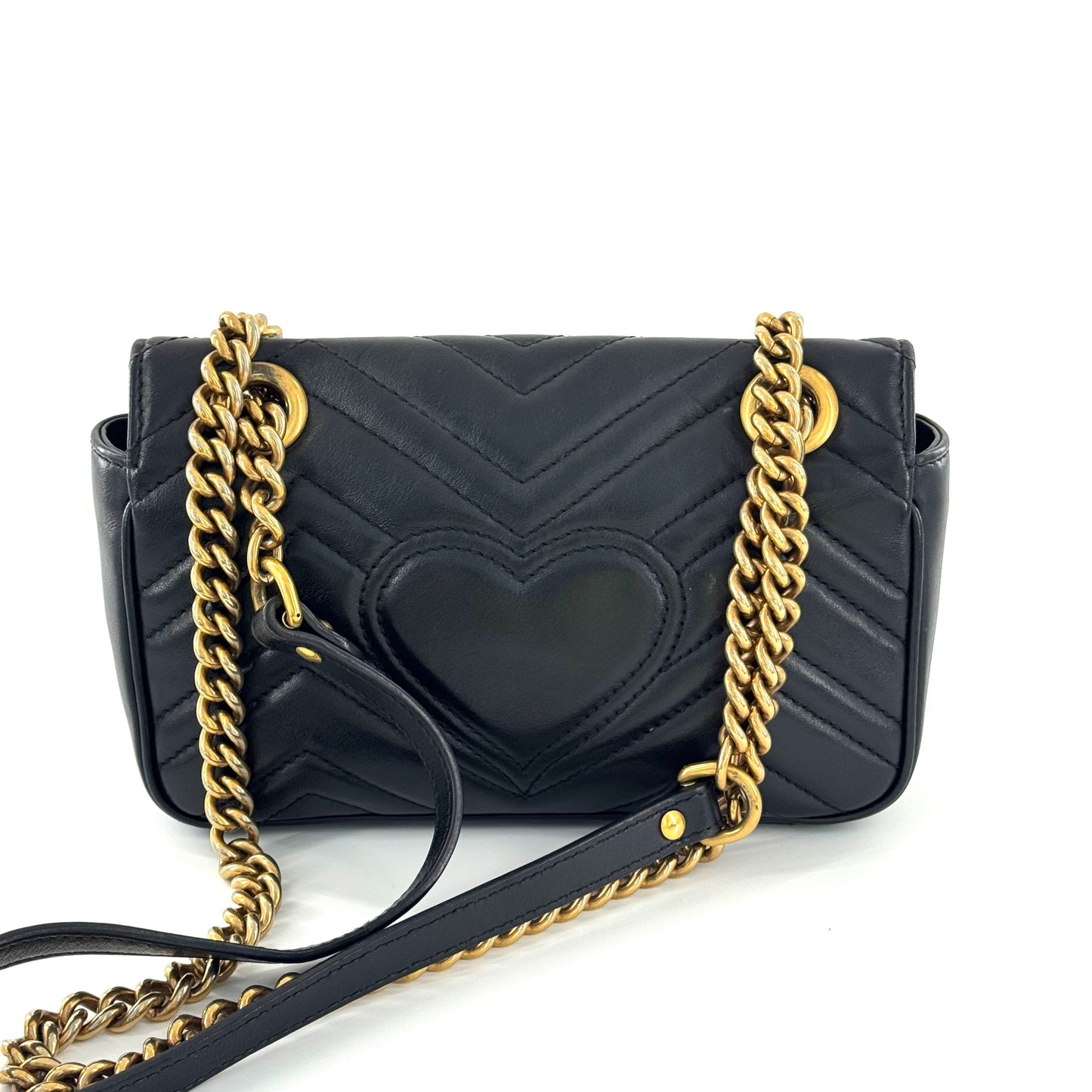 Gucci - GG Marmont Matelassé Mini Bag - Leather - Black - (Mini)
