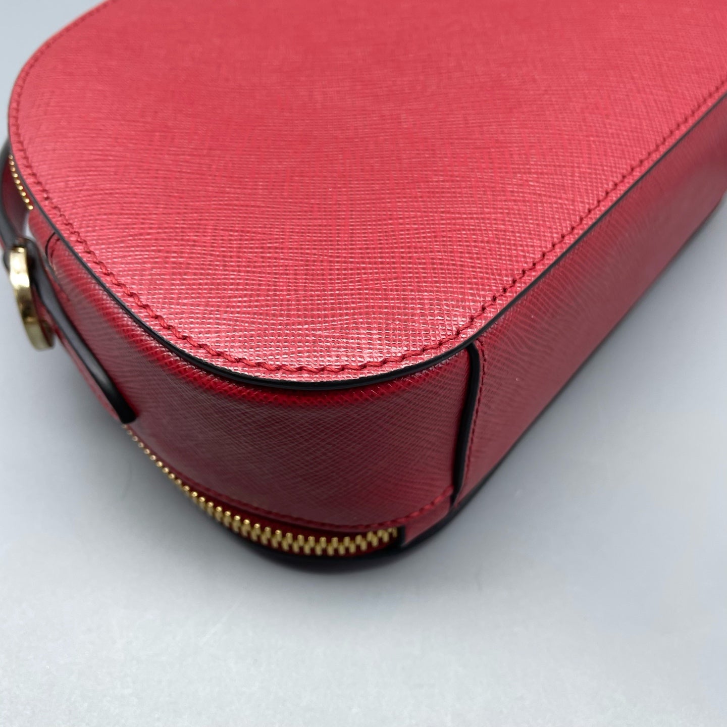 Prada - Odette Half-Moon Bag - Saffiano leather - Red - (mini)