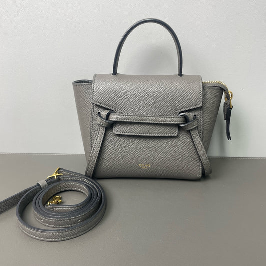 Celine - Pico Belt Bag - Leather - Grey - (mini)