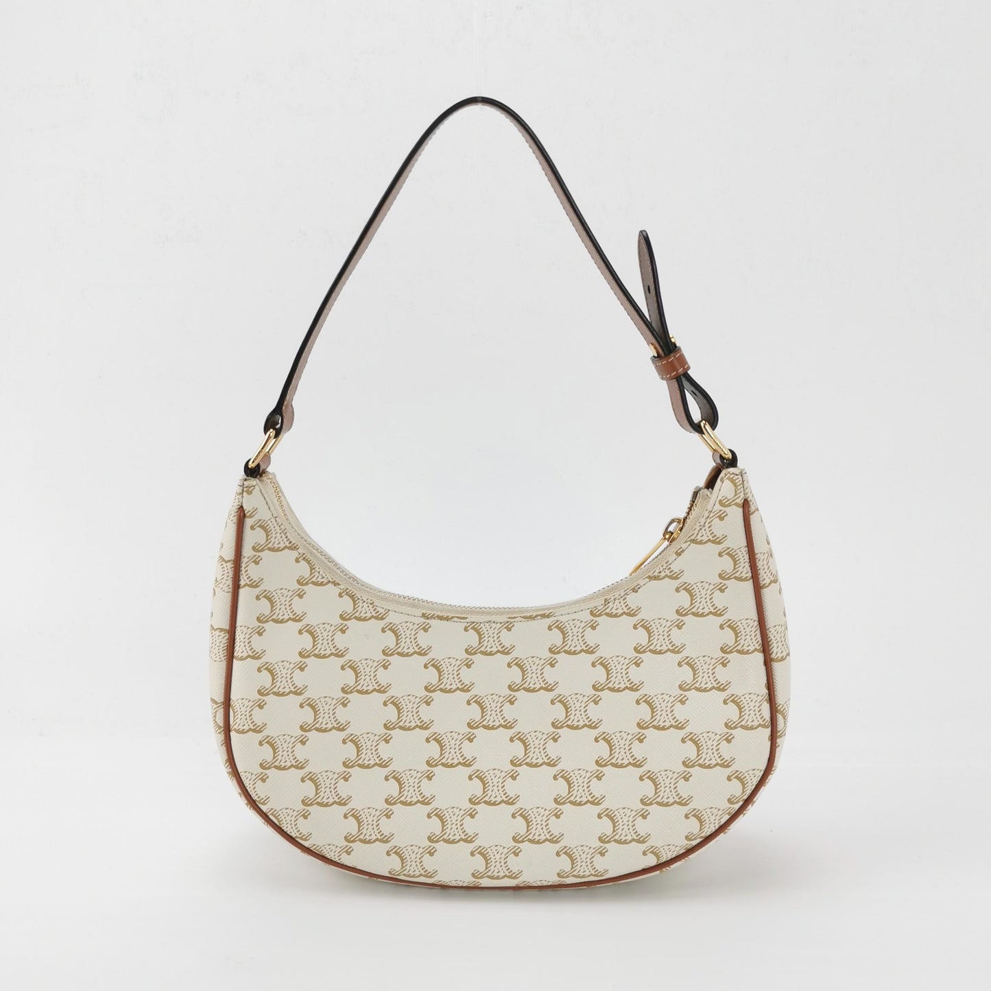 Celine - AVA - Coated canvas with leather trim - White - (Small)