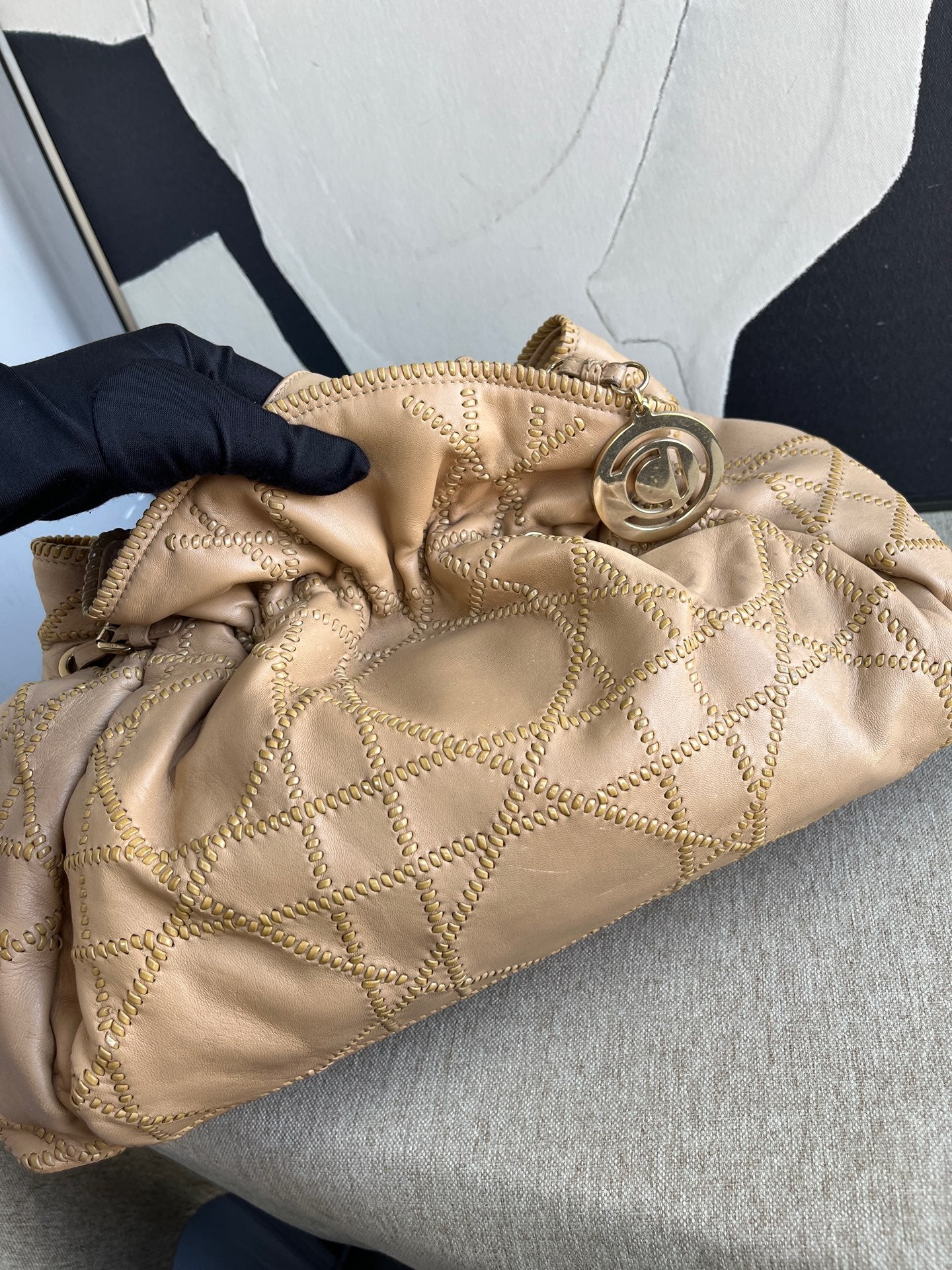Dior - Le Trente - Lambskin leather - Beige - (large)