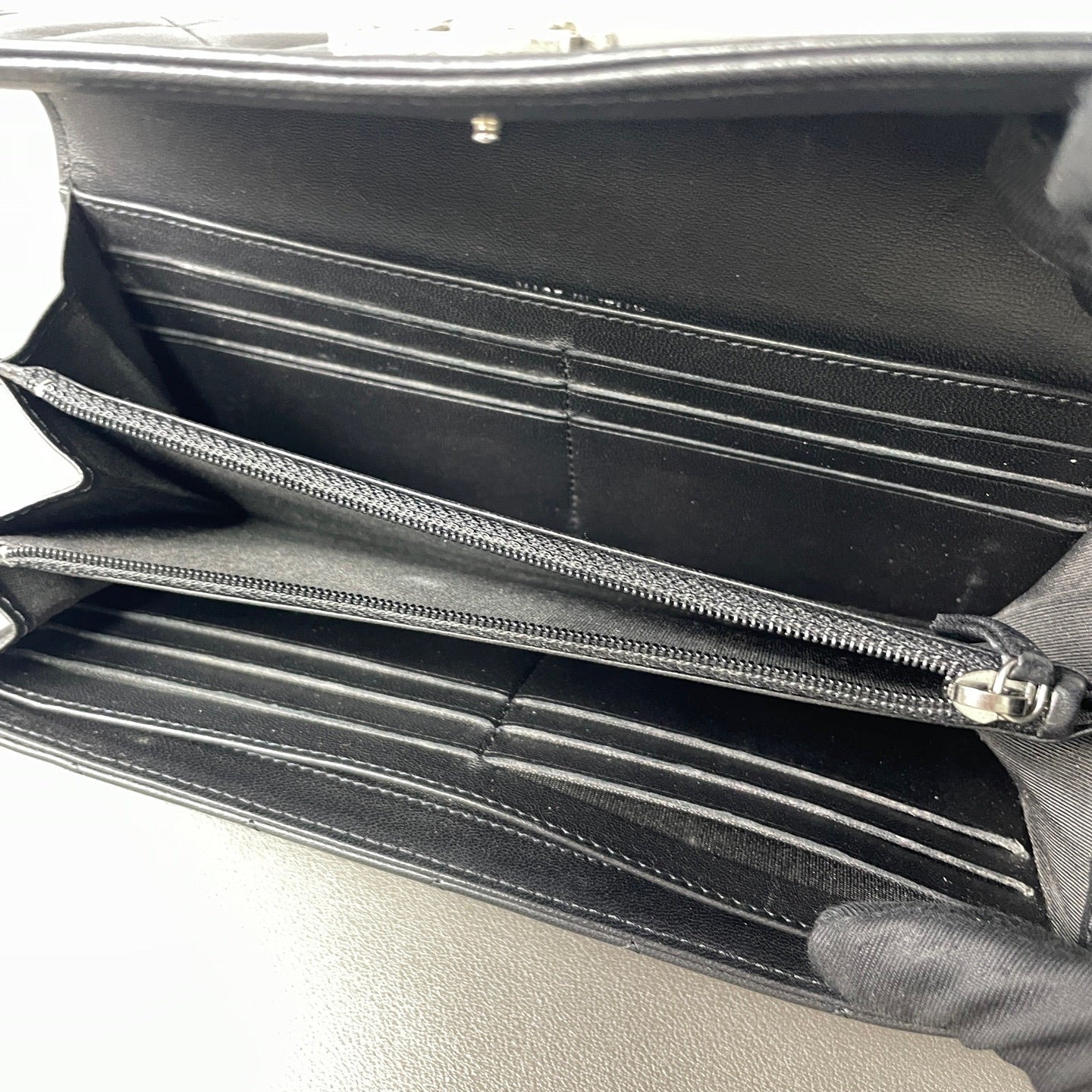 Chanel - Boy Chanel Long Wallet - Lambskin leather - Black - (medium)