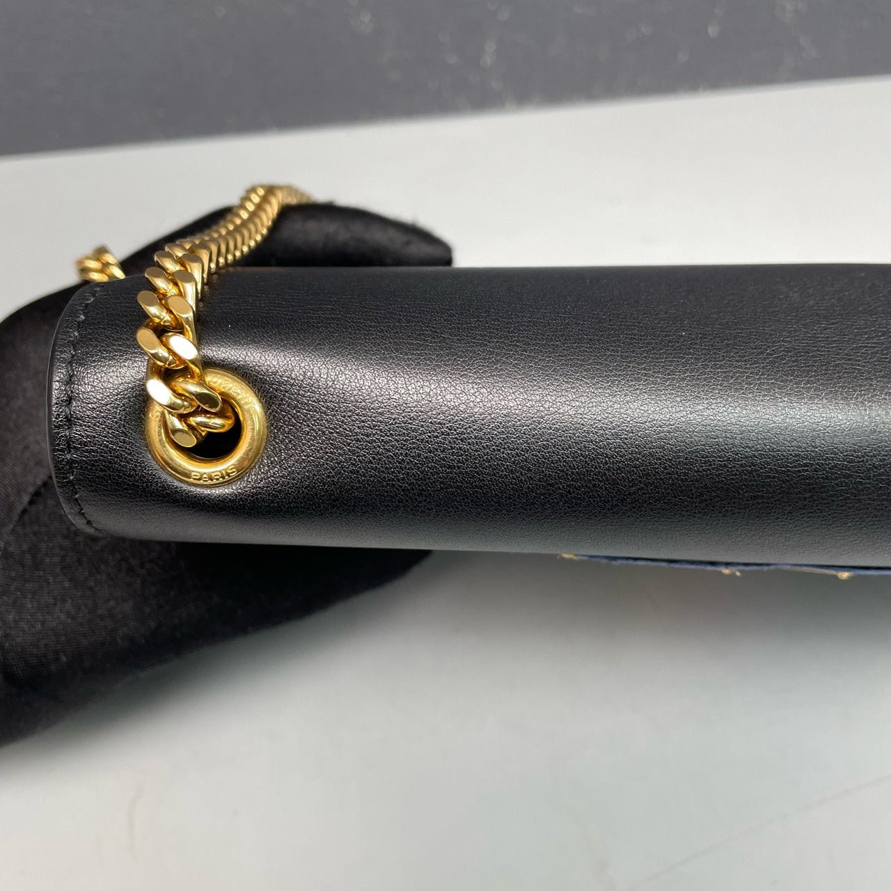 Saint Laurent - Kate Chain Bag with Star & Cloud Appliques - Leather - Black - (medium)