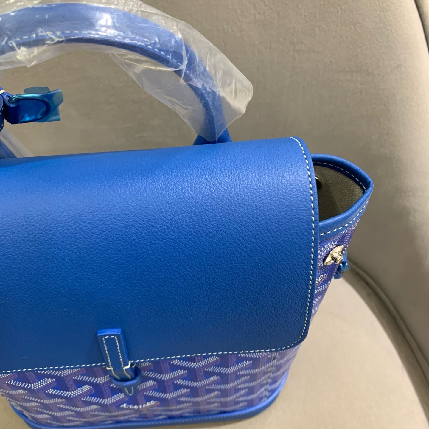 Goyard - Alpin Mini - Goyardine canvas and leather trim - Blue - (mini)