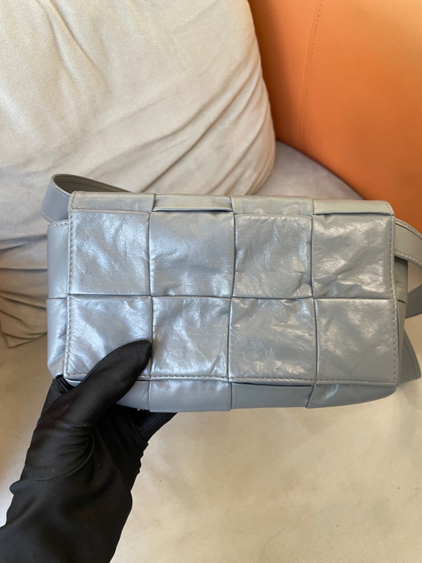Bottega Veneta - Cassette - Lambskin leather - Grey - (Mini)