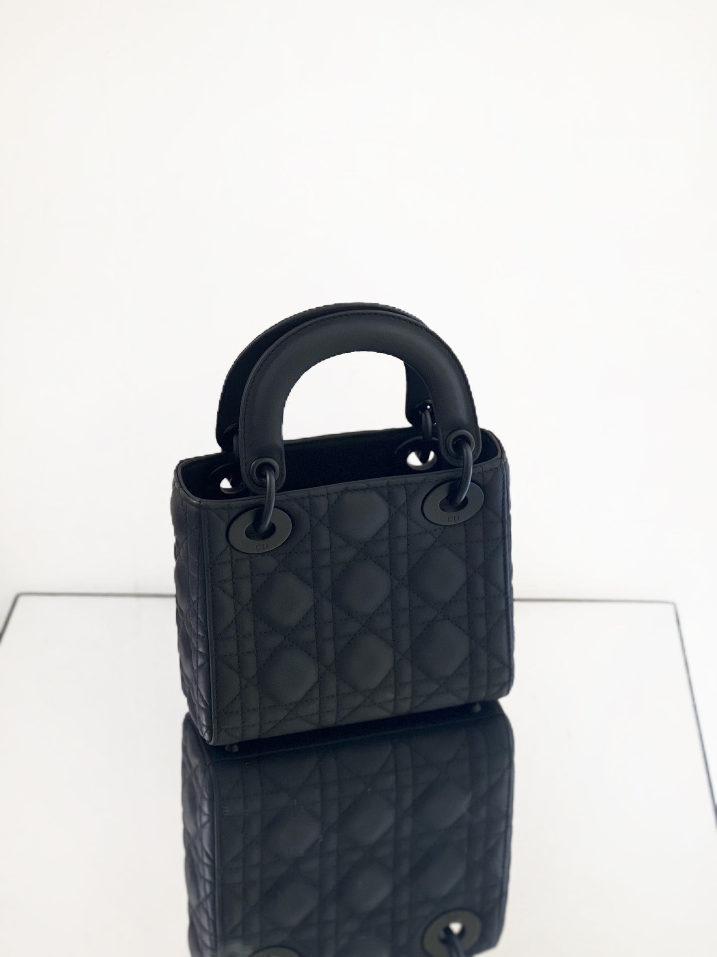Dior - Lady Dior Mini - Leather - Black - (mini)