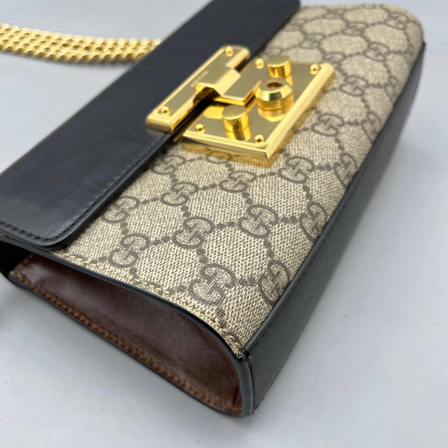 Gucci - Padlock Small Shoulder Bag - GG Supreme canvas and Leather - Multicolour - (small)