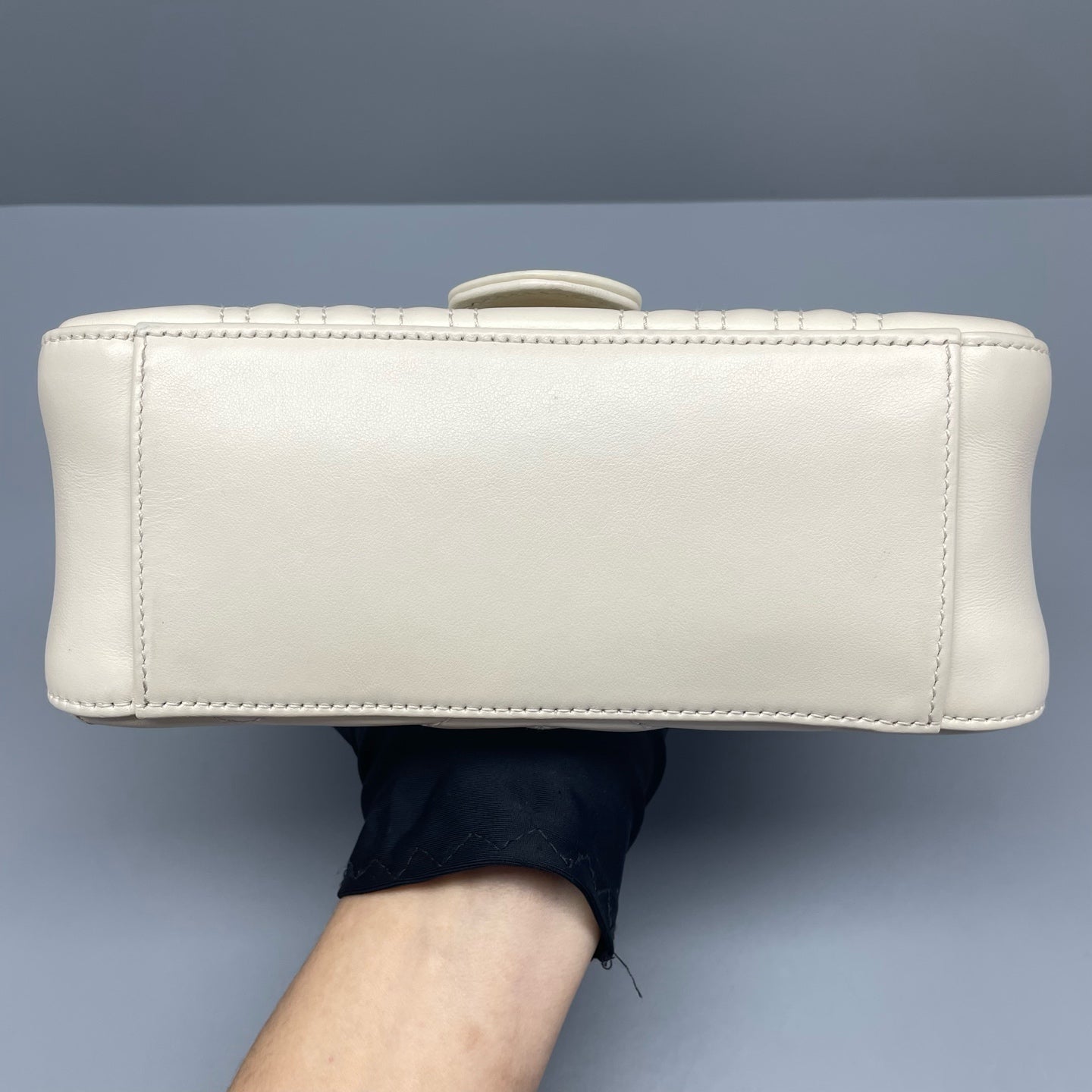 Gucci - GG Marmont Mini Top Handle Bag - Leather - White - (mini)