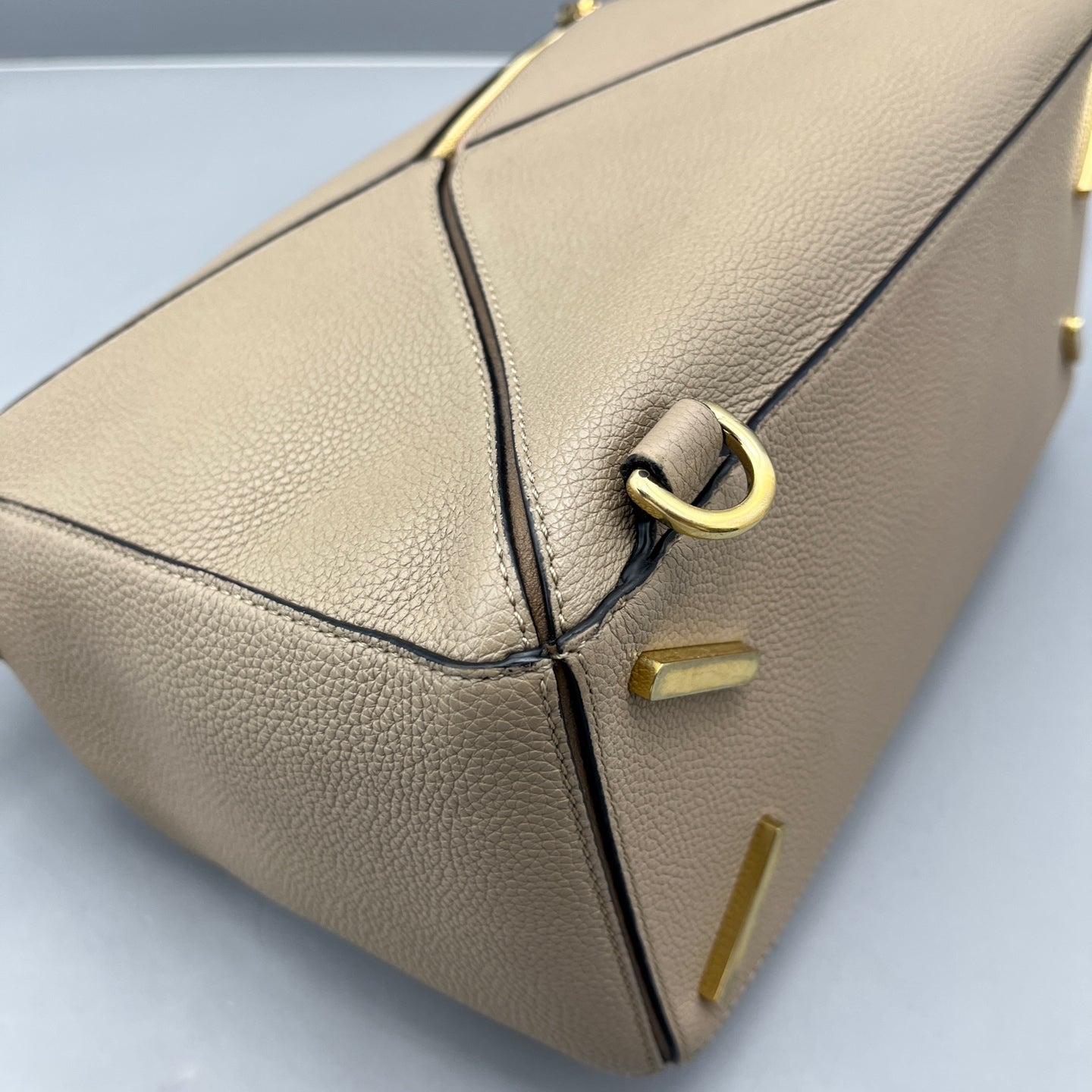 Loewe - Puzzle Bag - Grained leather - Beige - (medium)