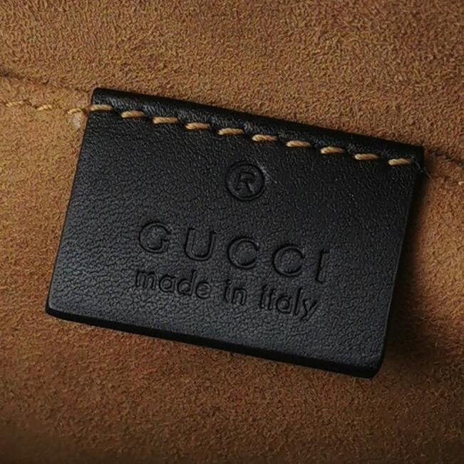 Gucci - Padlock Small Shoulder Bag 409487 KLQJG 9785 - GG Supreme canvas with leather trim - Beige and Brown with Black Accents - (small)