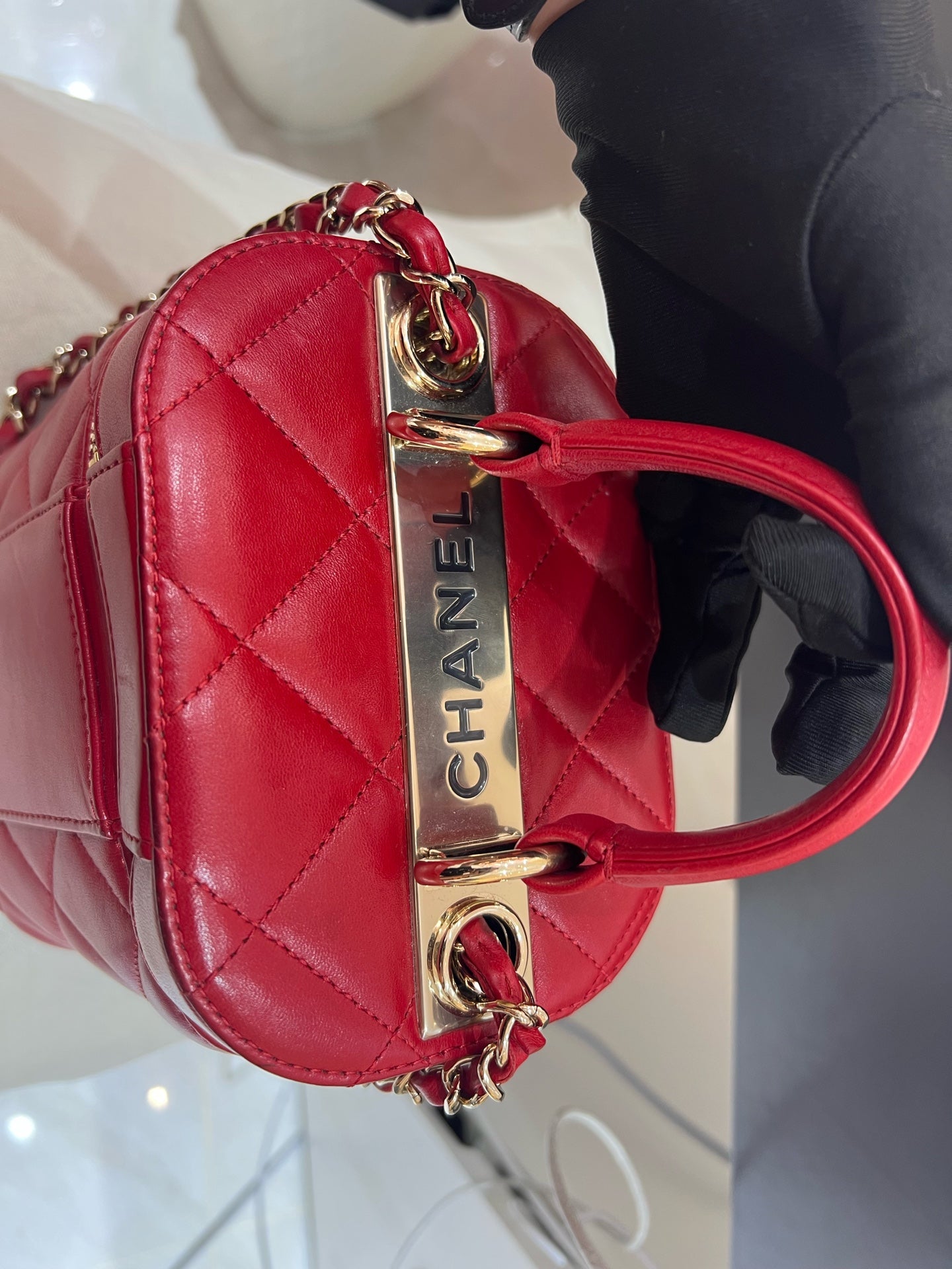 Chanel - Trendy CC Vanity Case - Lambskin leather - Red - (mini)