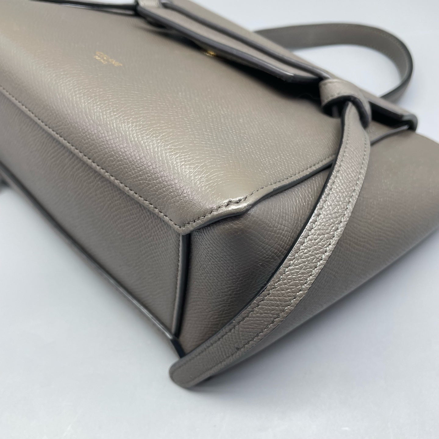 Celine - Belt Bag Nano - Grained leather - Elephant Grey - (mini)