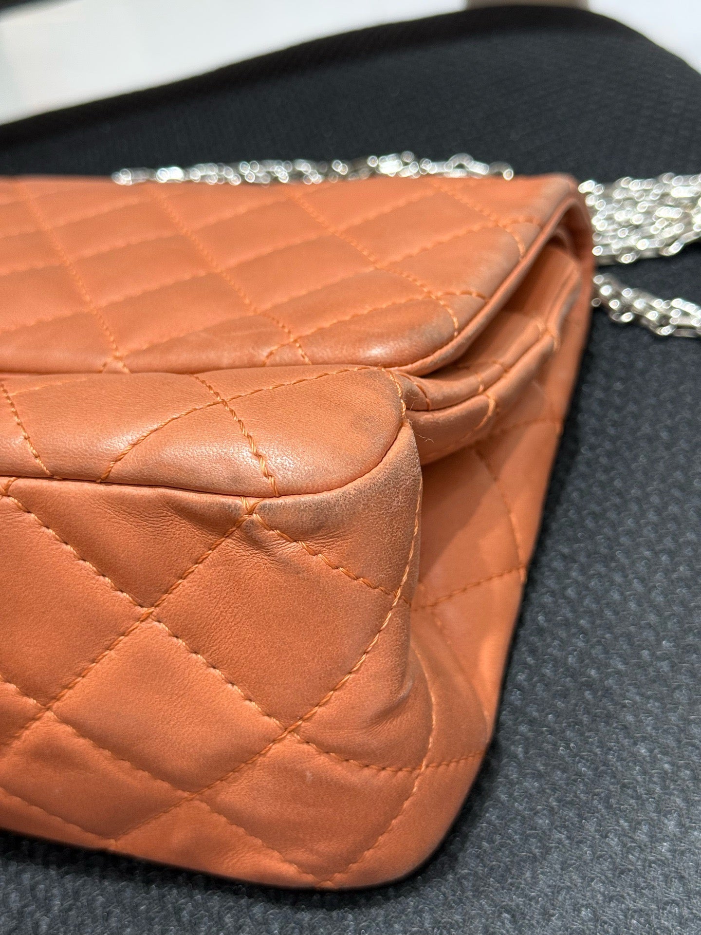 Chanel - 2.55 Reissue Flap Bag - Aged calfskin leather - Pink - (Large)
