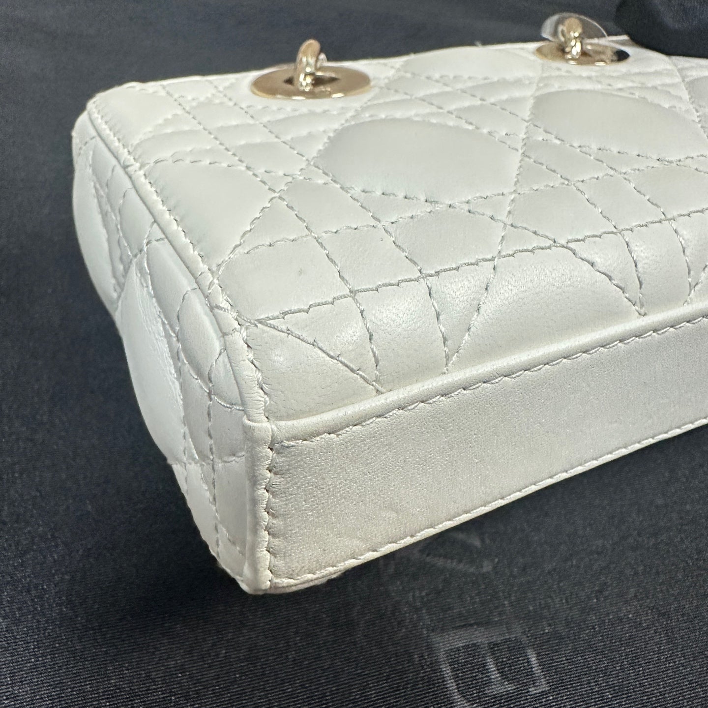 Dior - D-Joy Mini Bag - Leather - White - (mini)