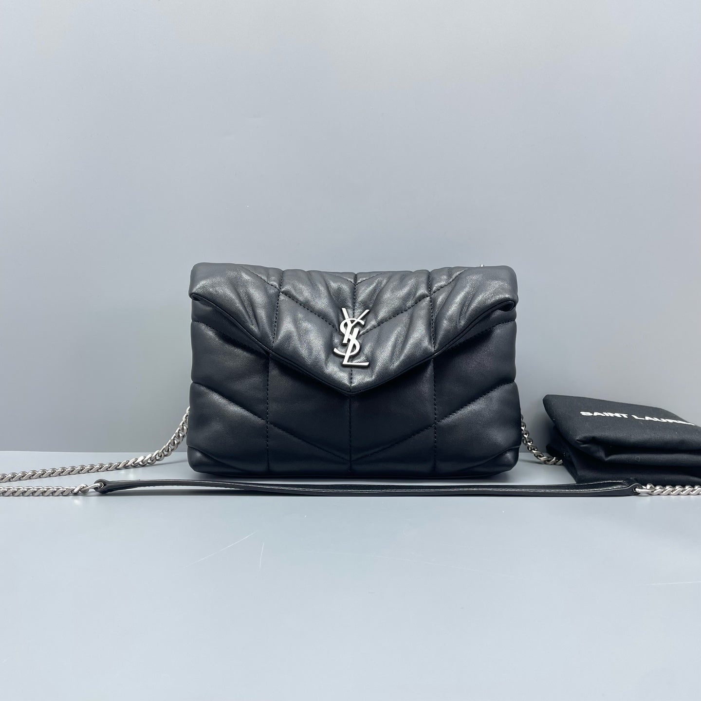 Saint Laurent - Puffer Mini Loulou - Lambskin leather - Black - (mini)
