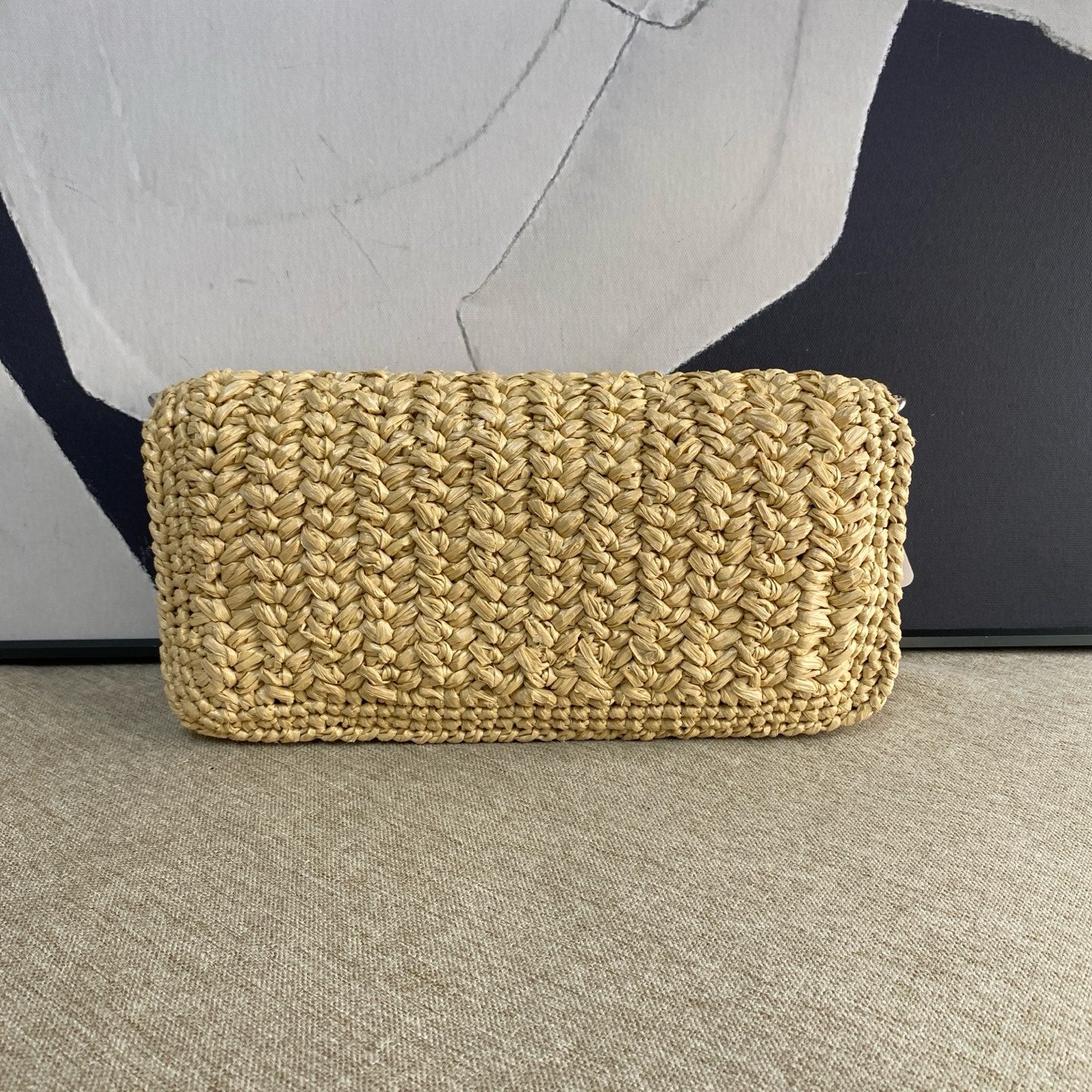Miu Miu - Patinna Raffia Crystal Bag - Raffia straw - Beige - (small)