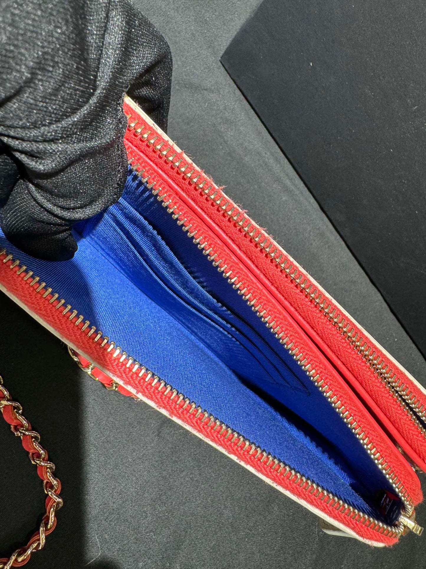 Chanel - Nautical Color-Block Camera Bag - Tweed and Grained Leather - Multicolour (Blue, White, Red) - (mini)