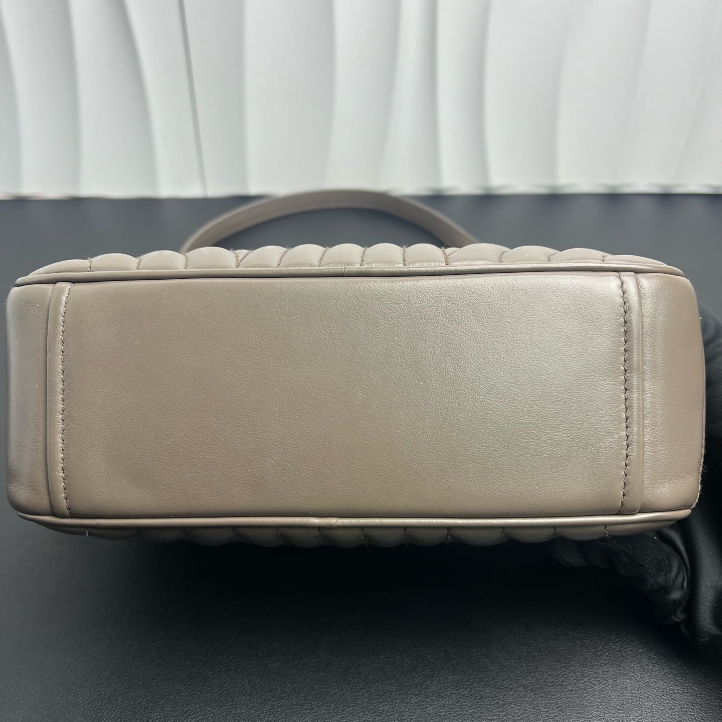 Prada - Diagram Camera Bag - Leather - Grey - (small)