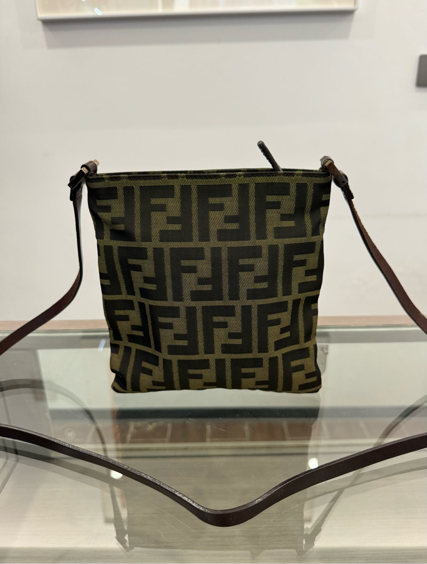 Fendi - Zucca Monogram Shoulder Bag - Canvas - Brown - (mini)