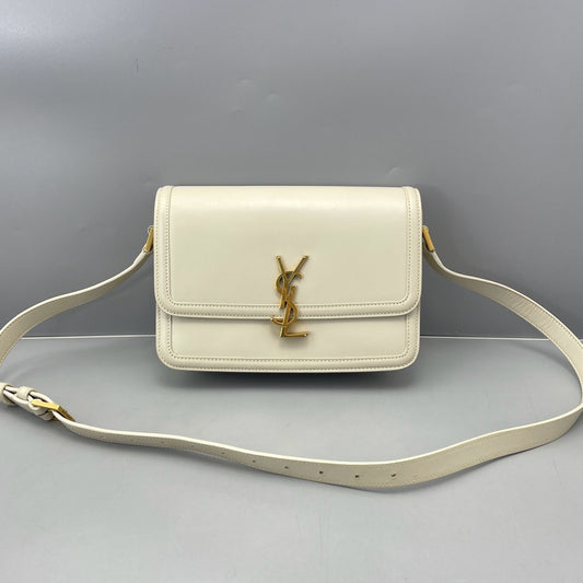 Saint Laurent - Solferino Box Bag - Leather - White - (small)