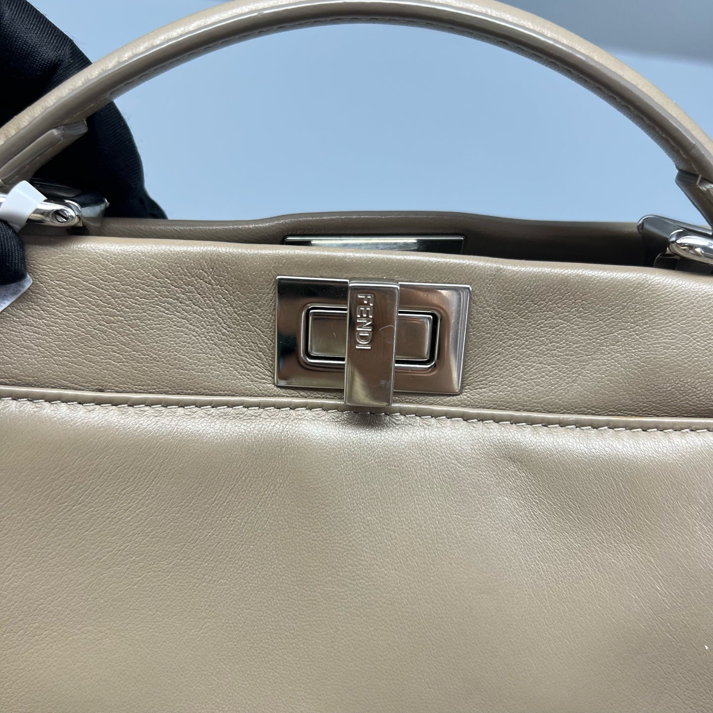 Fendi - Peekaboo Small - Leather - Grey - (small)
