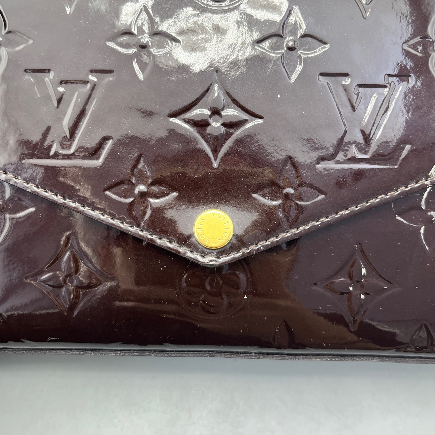 Louis Vuitton - Félicie Pochette - Monogram Vernis leather - Burgundy - (small)