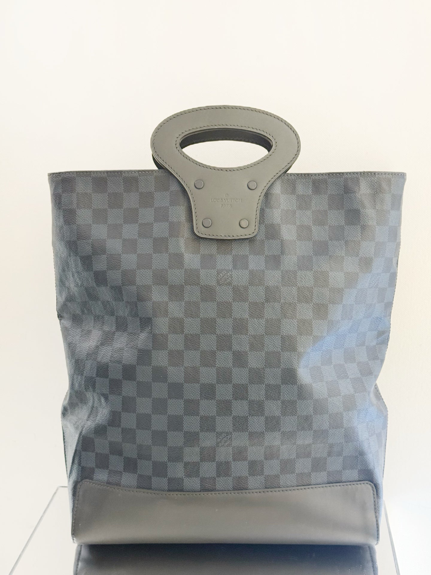 Louis Vuitton - Damier Graphite Music Score Tote Bag - Coated canvas with leather trim - Grey - (Large)