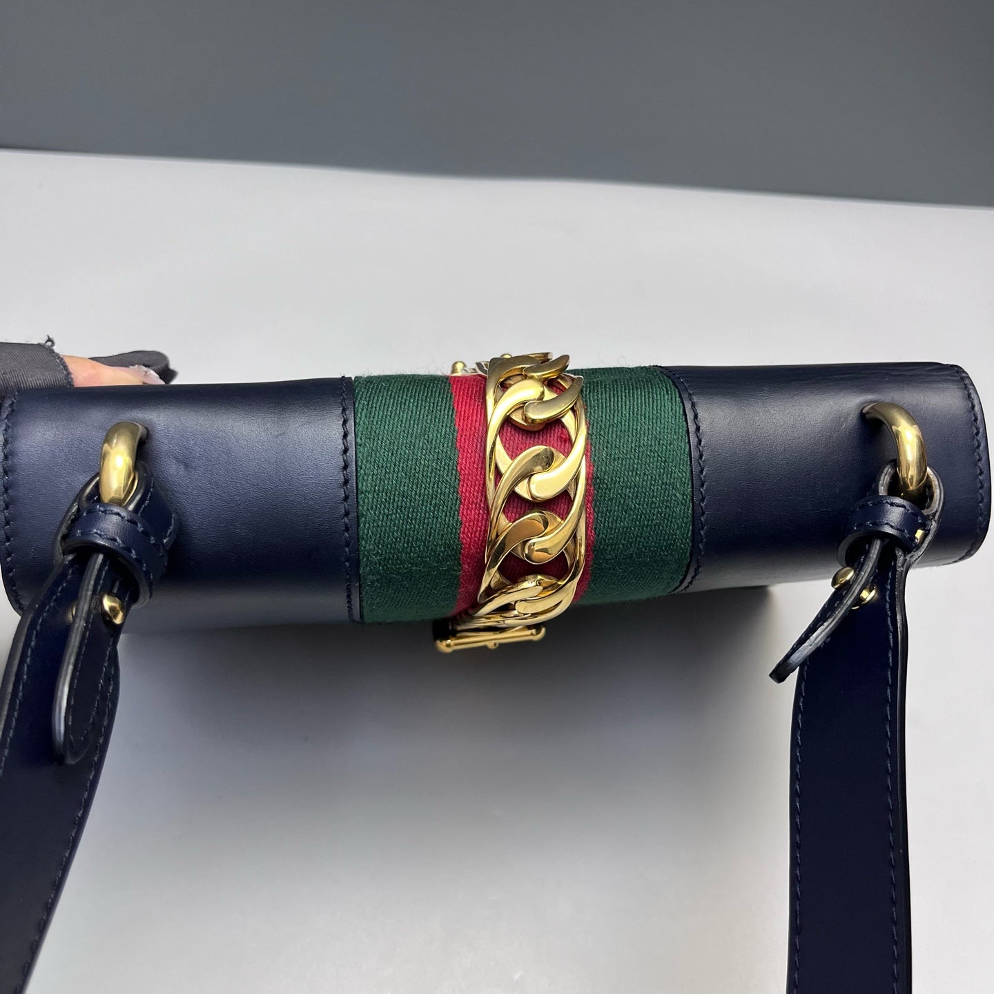 Gucci - Sylvie Shoulder Bag - Smooth leather - Blue - (Medium)