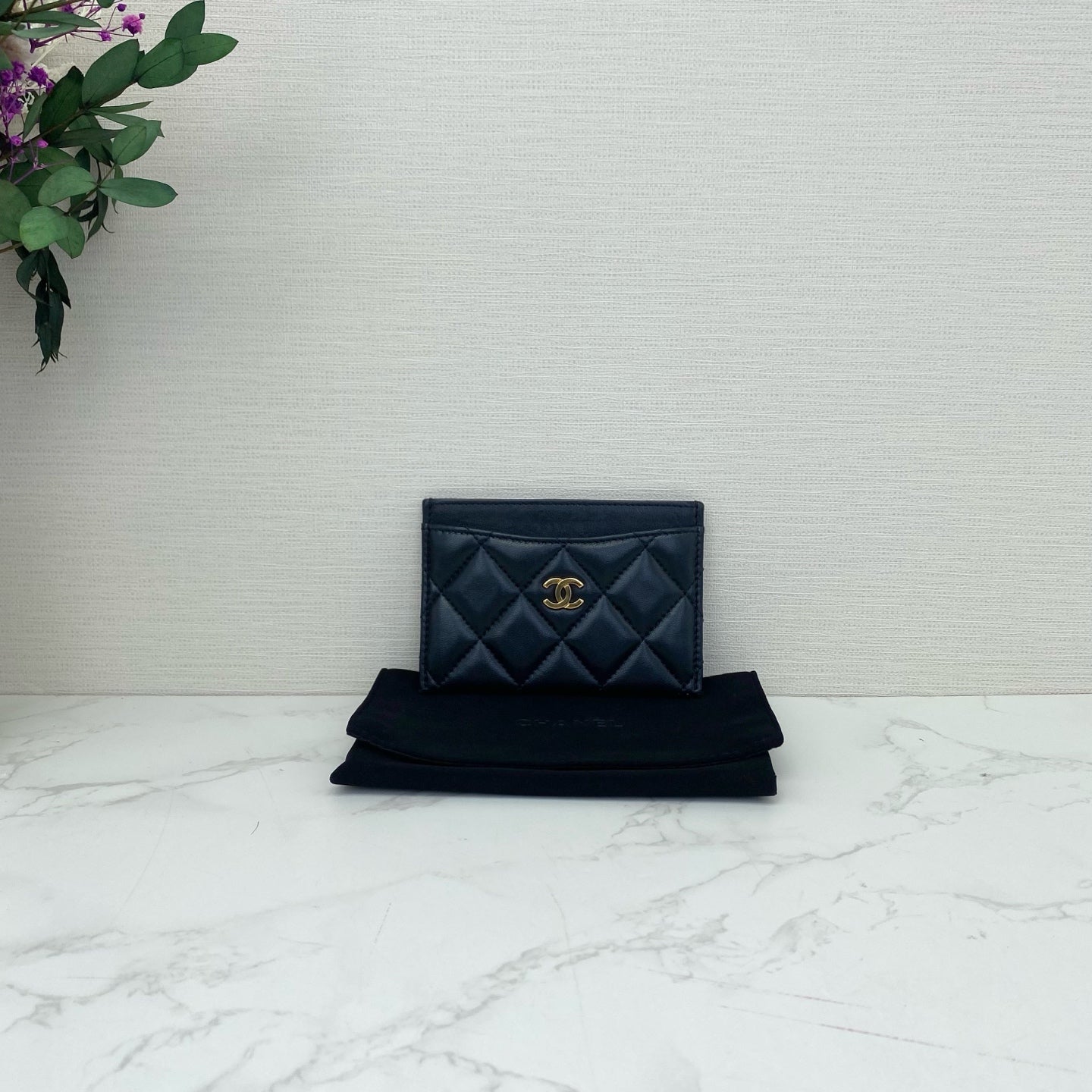 Chanel - Classic Flap Cardholder - Lambskin leather - Black - (small)