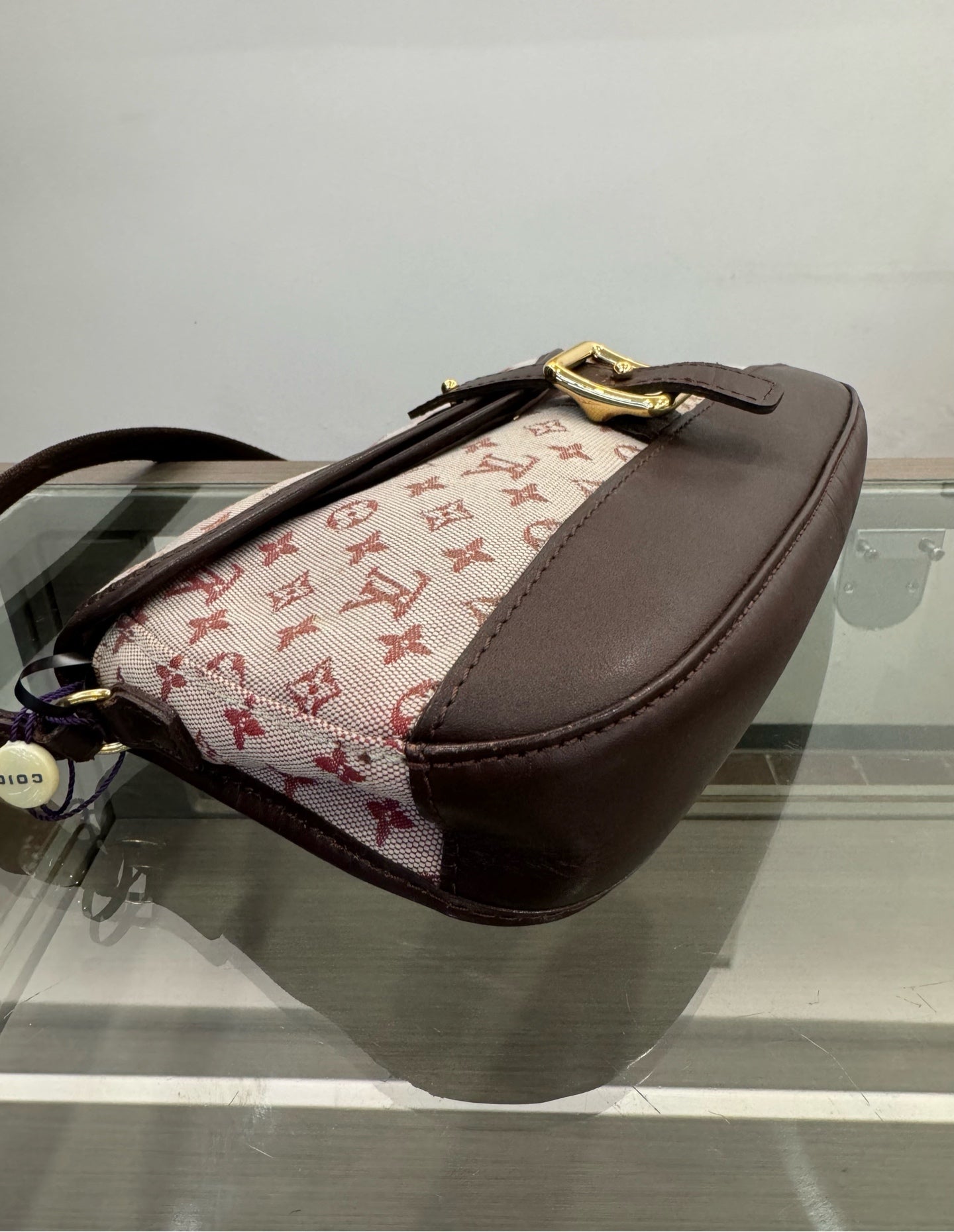 Louis Vuitton - Monogram Denim Baguette Shoulder Bag - Denim - Jeans and Leather - Pink - (Small)