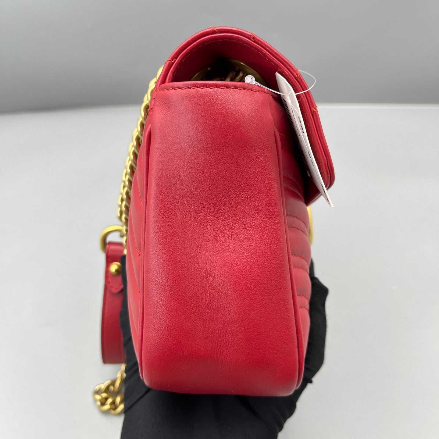 Gucci - GG Marmont Small Matelassé Shoulder Bag - Leather - Red - (Small)