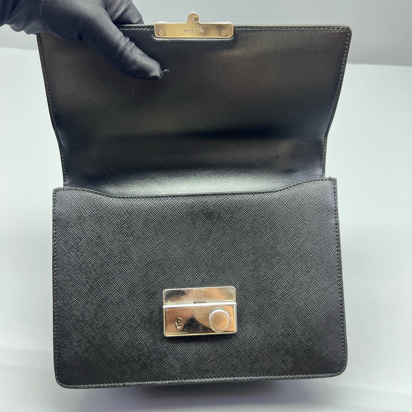 Prada - Chain Bag - Saffiano leather - Black - (small)