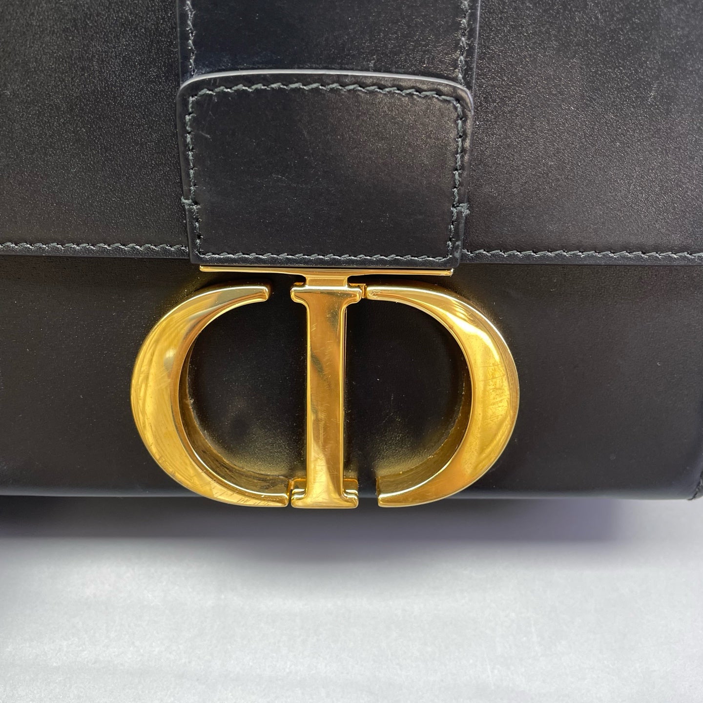 Dior - Montaigne Mini Box Bag - Leather - Black - (mini)