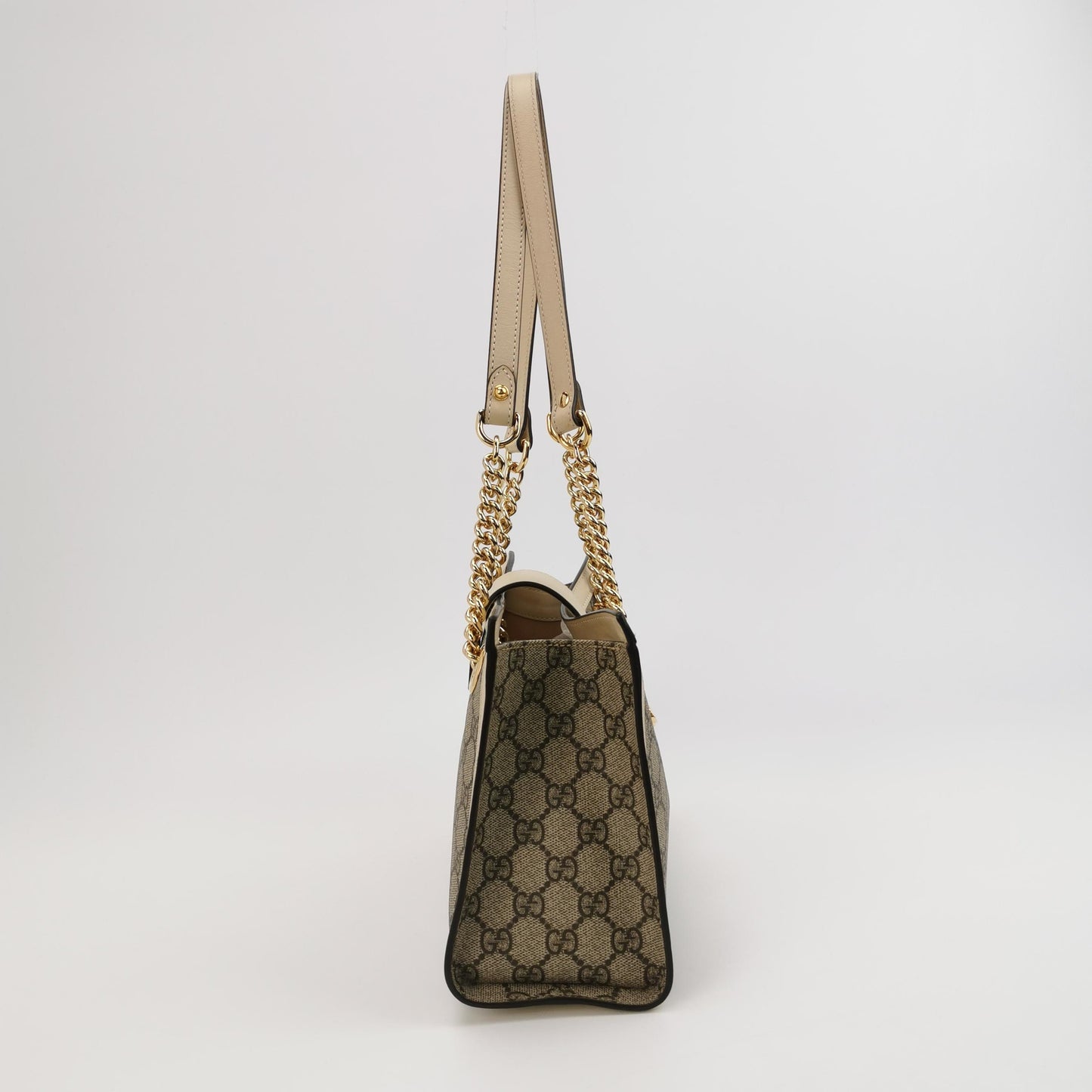 Gucci - Padlock Shoulder Bag 498156 KHNKG 9761 - GG Supreme canvas with leather trim - Beige - (Medium)