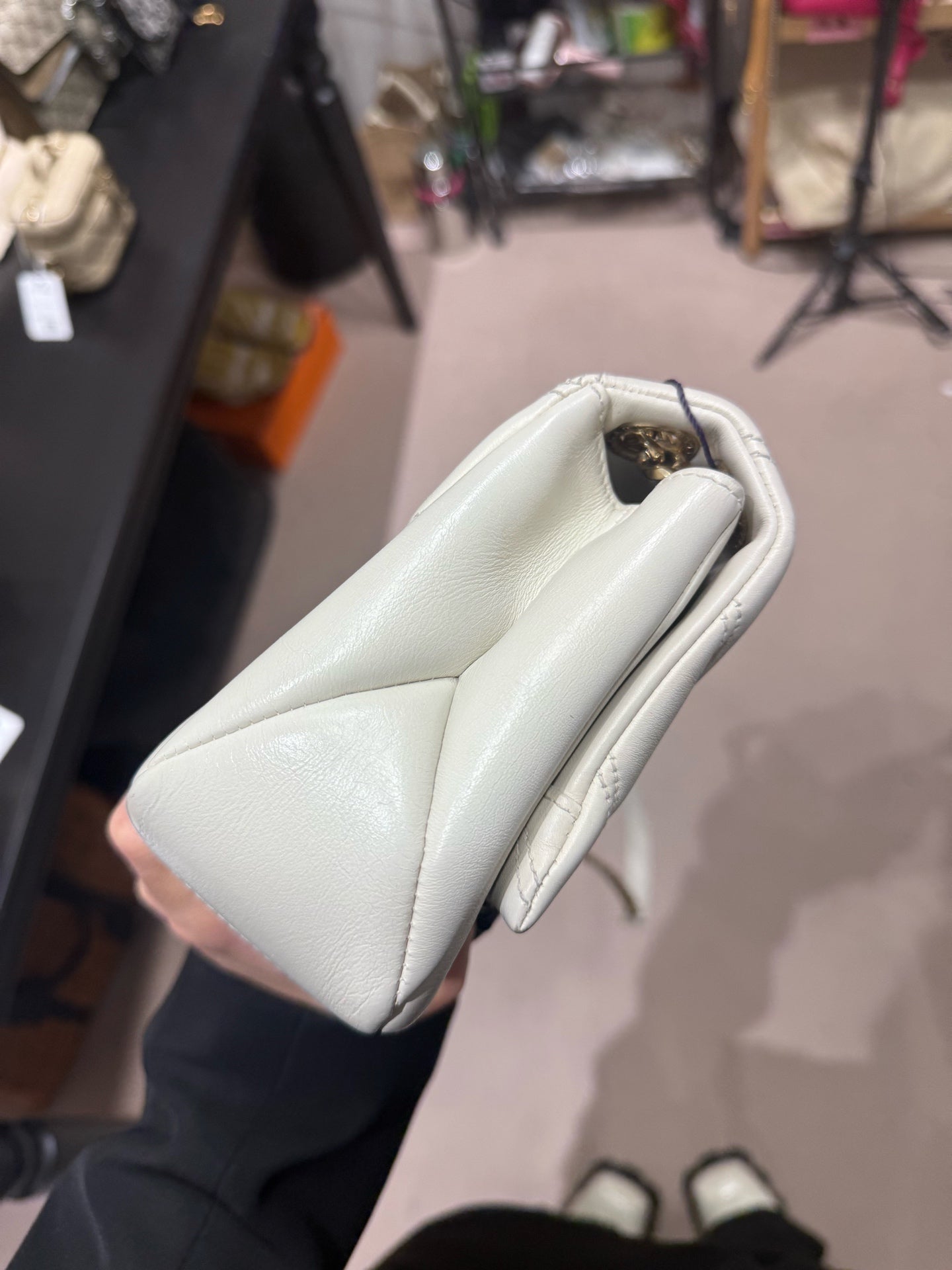 BVLGARI - Serpenti Forever Maxi Chain Shoulder Bag - Leather - White - (Small)
