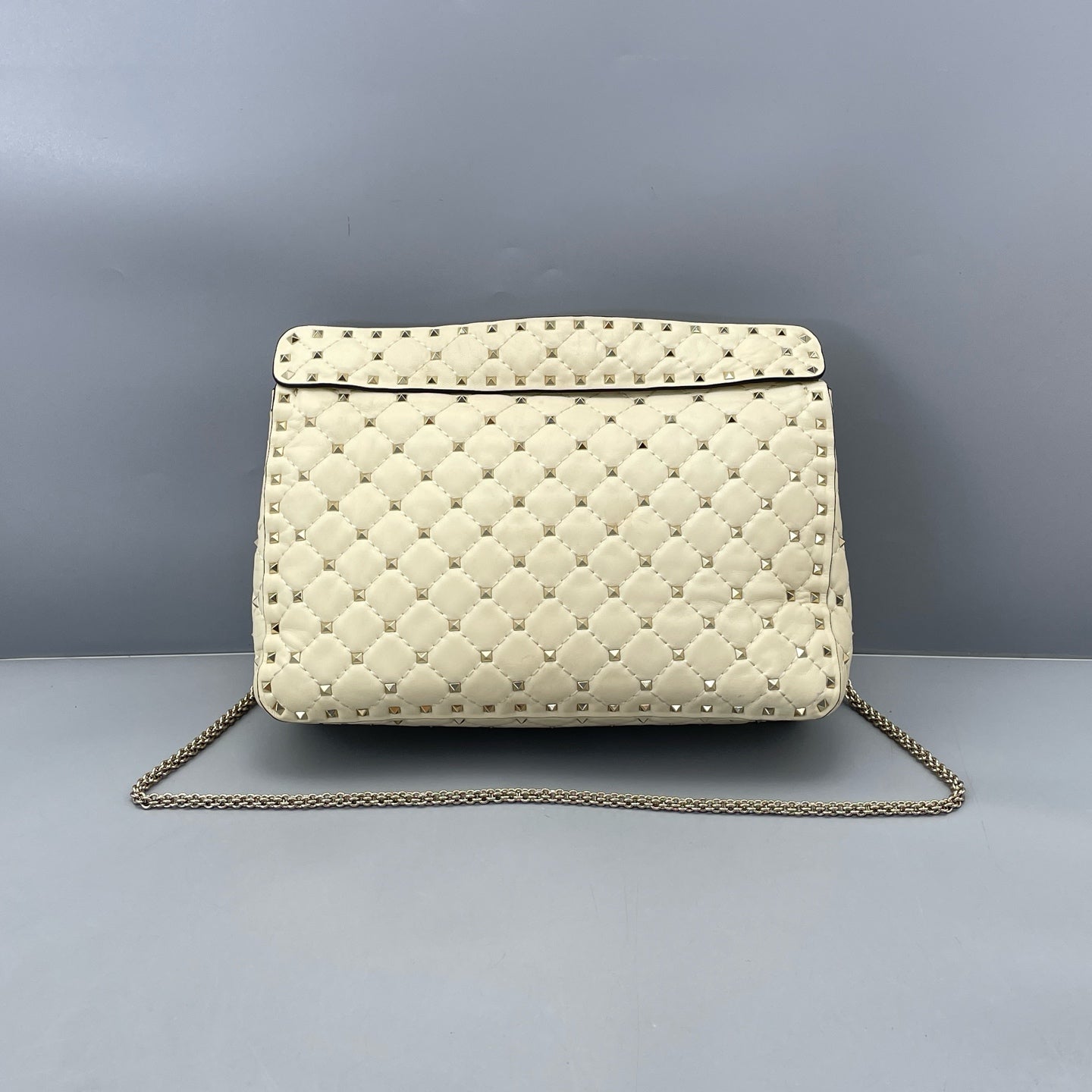 Valentino - Rockstud Messenger Bag - Leather - White - (medium)