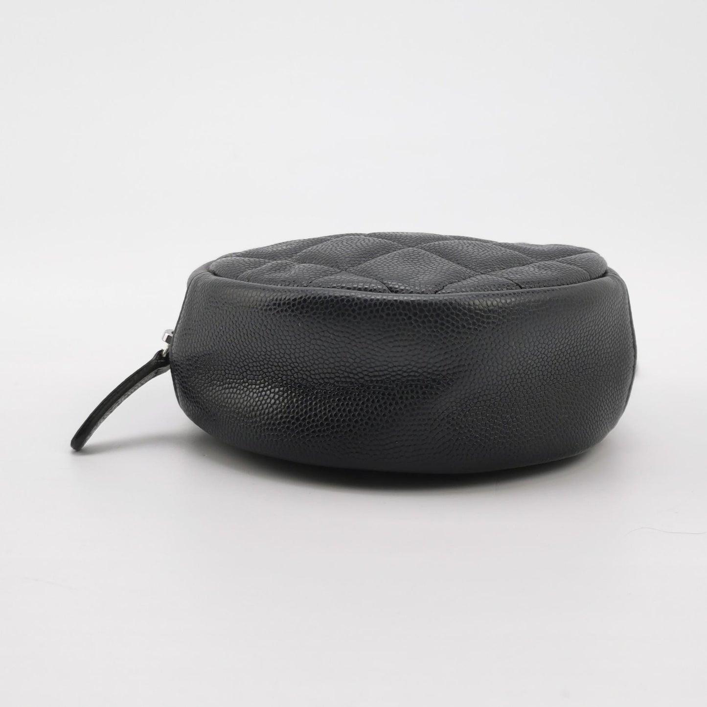 Chanel - 19 Round Mini Bag - Grained calfskin leather - Black - (mini)