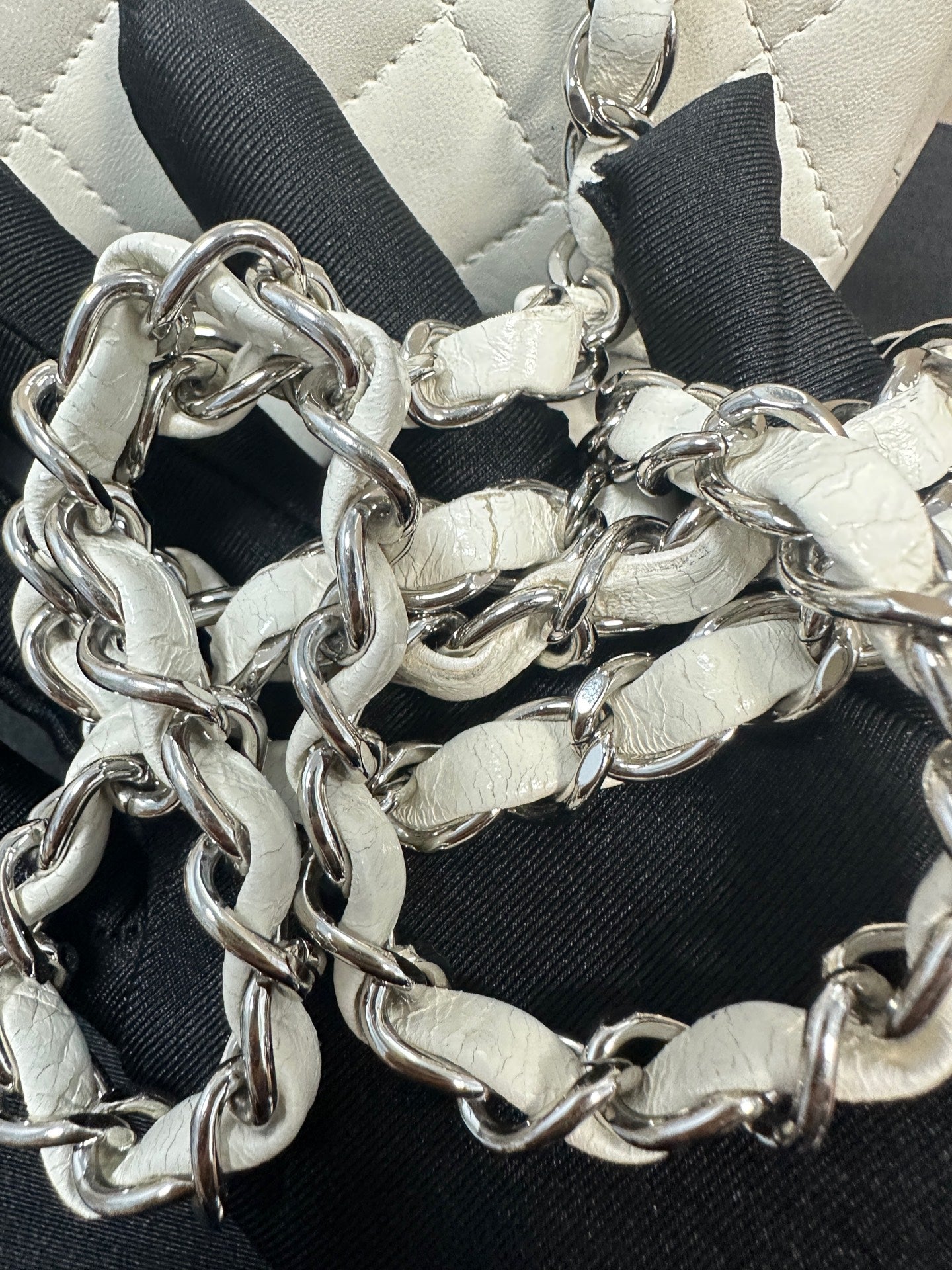 Chanel - Classic Flap Mini Square - Lambskin leather - White - (mini)